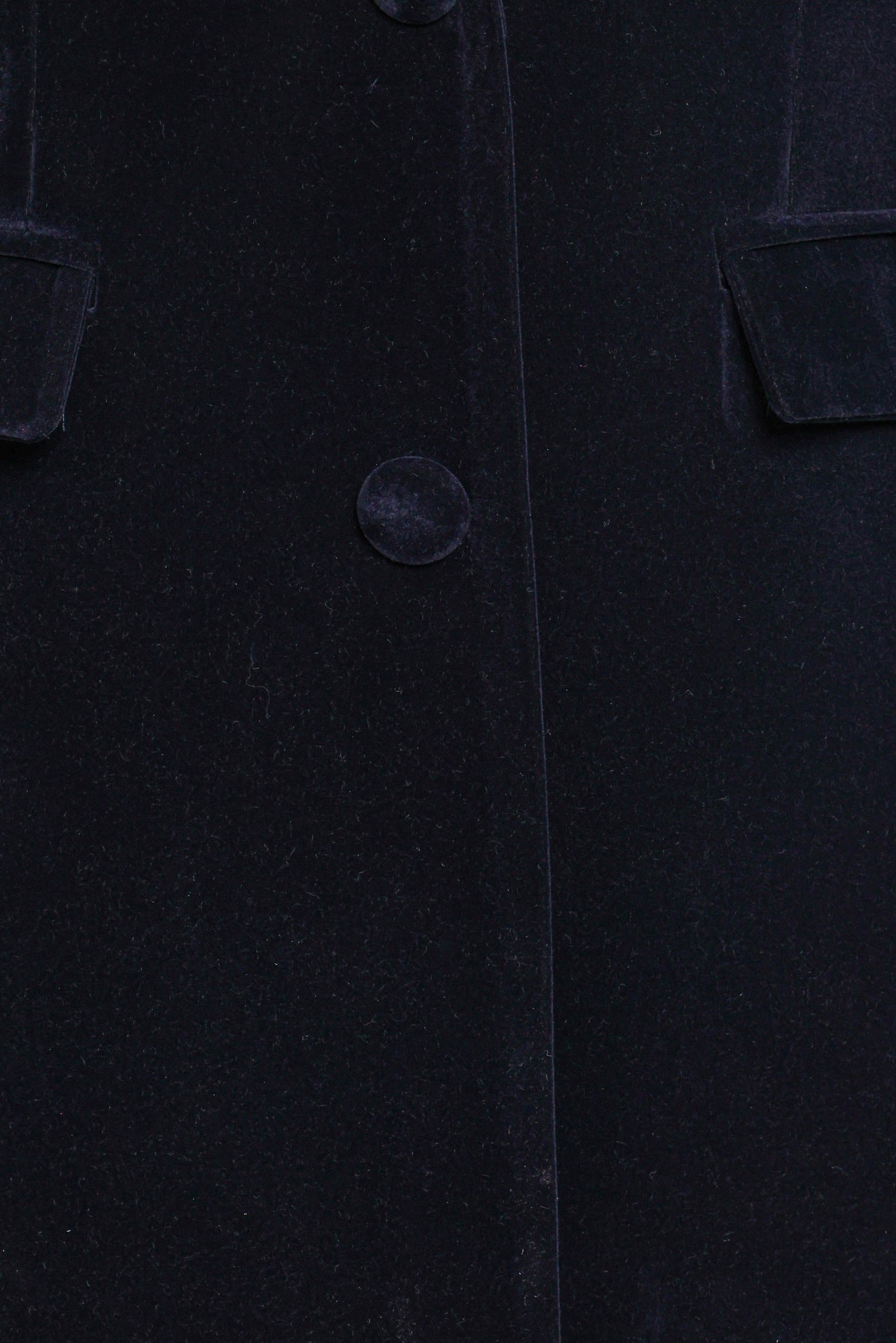 Clive Velvet Blazer - Navy - Image 6