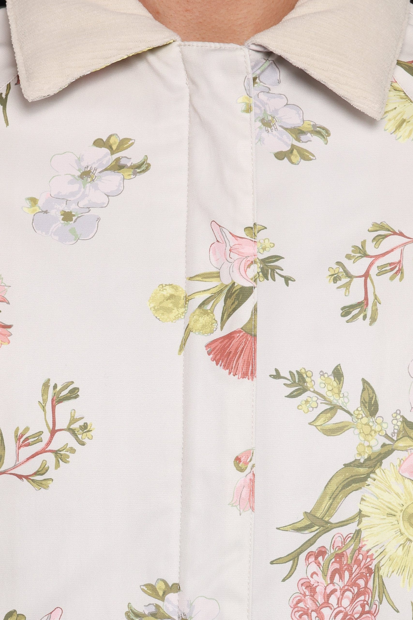 Danica Barn Jacket - Khaki Floral - Image 7
