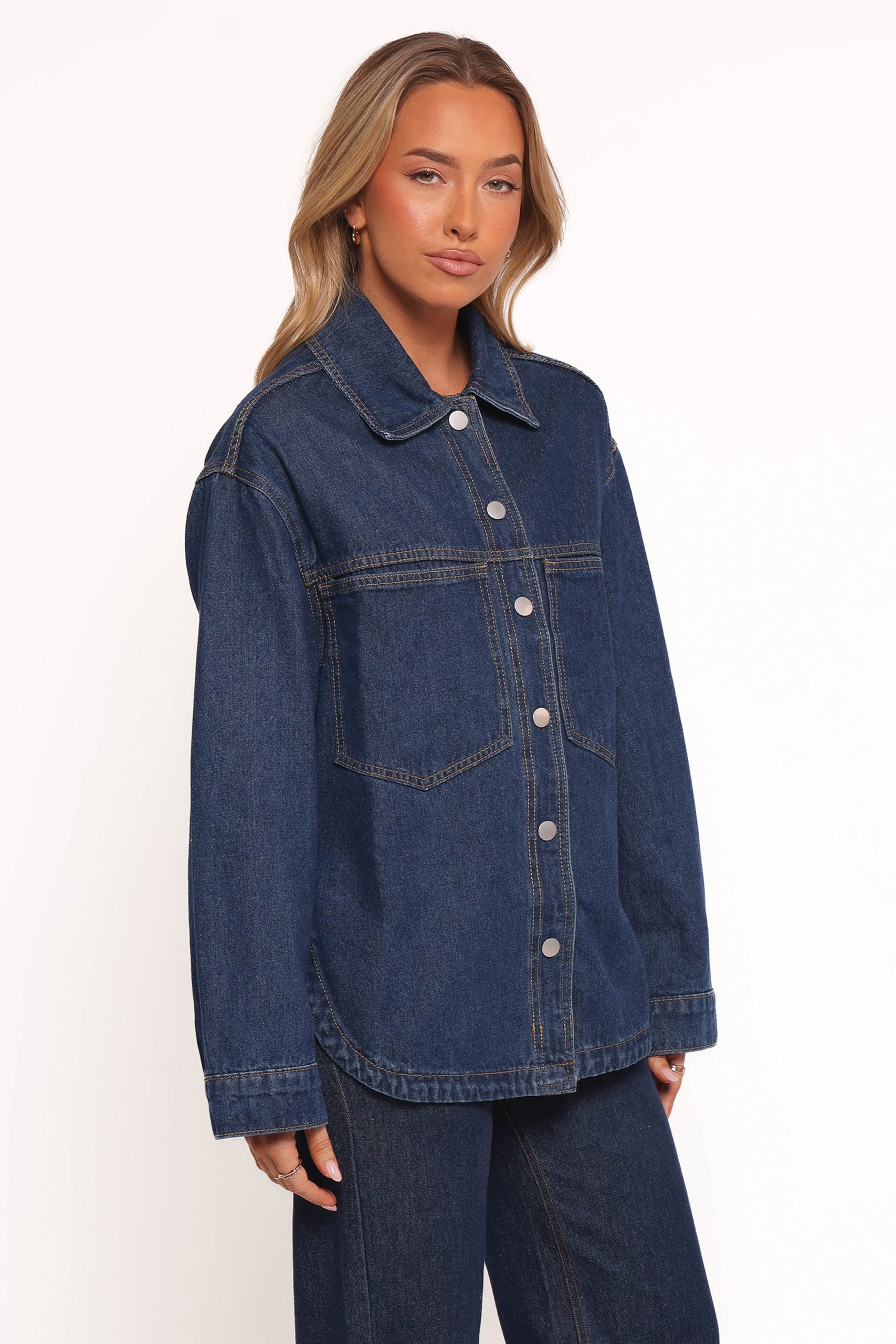 Dede Denim Shacket - Denim - Image 4