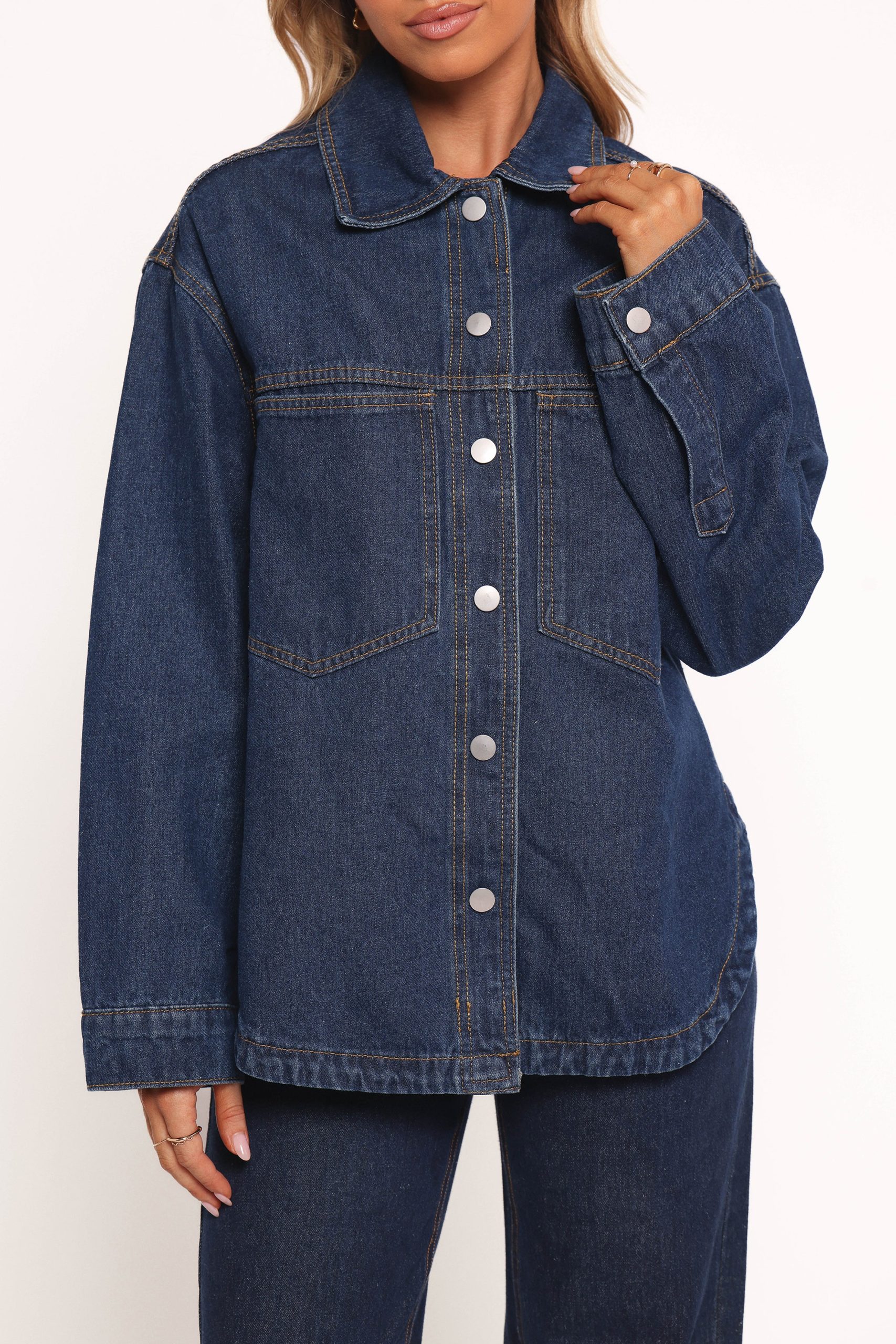 Dede Denim Shacket - Denim - Image 6