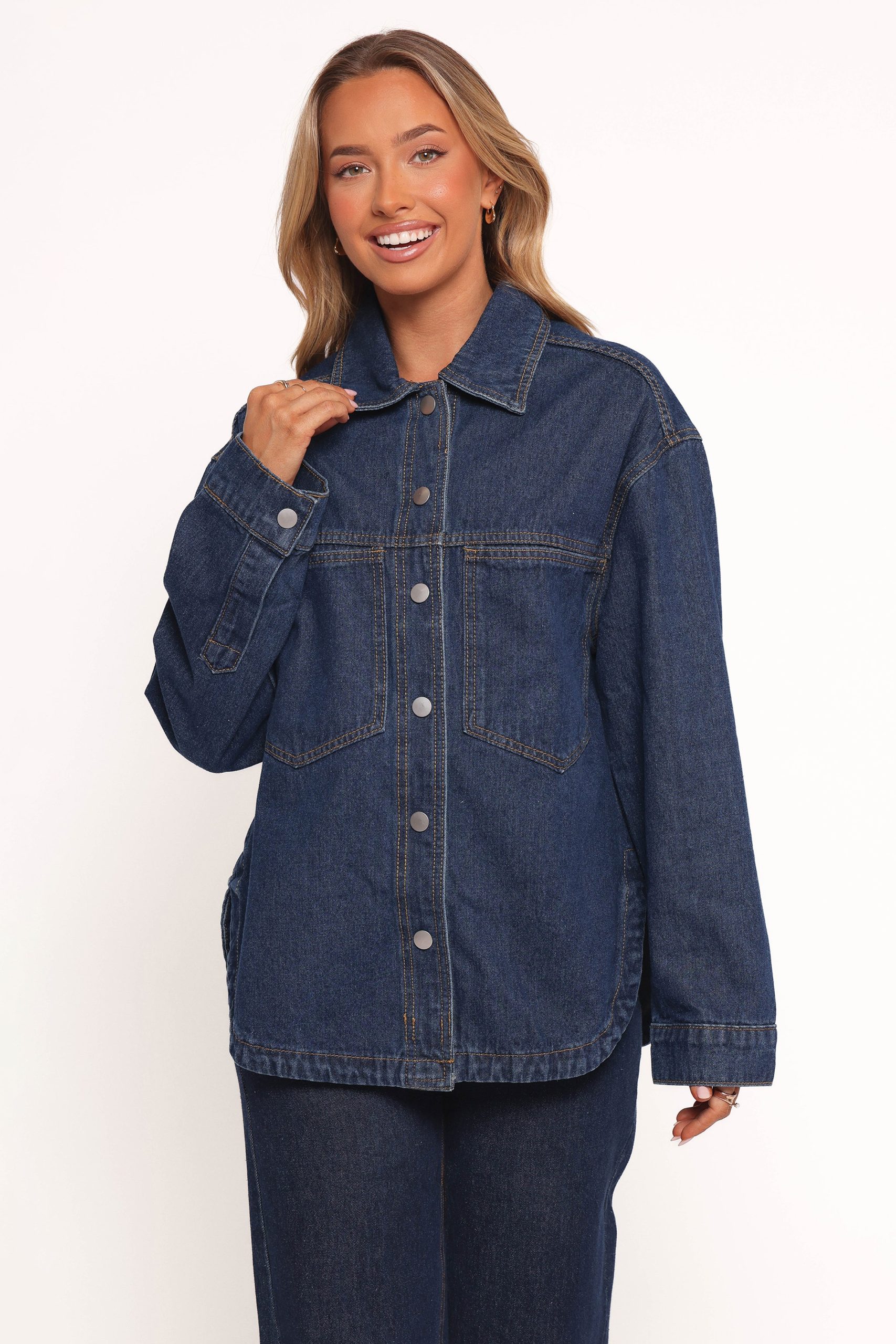 Dede Denim Shacket - Denim - Image 3