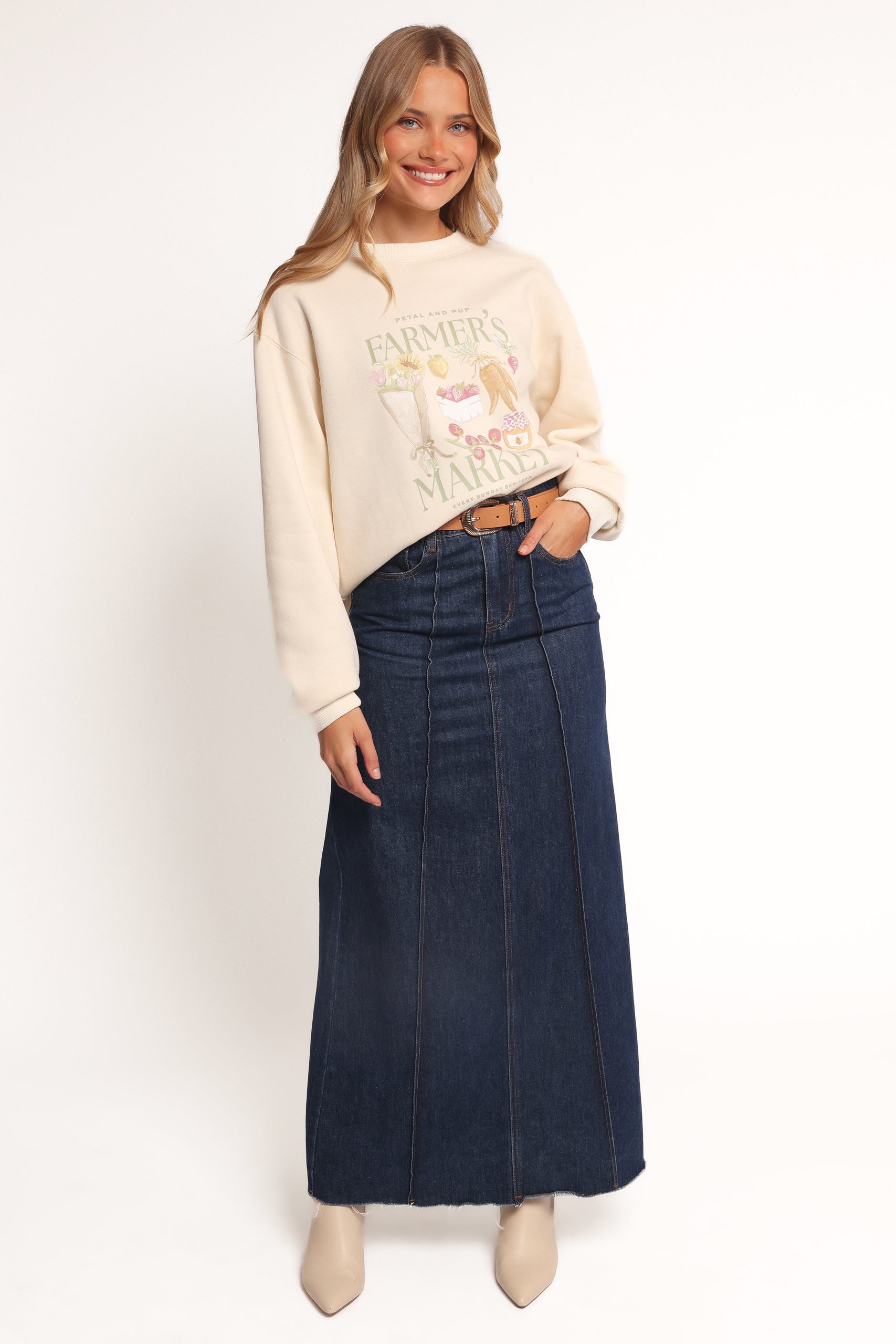 Farmers Market Sweatshirt - Cream - Image 6