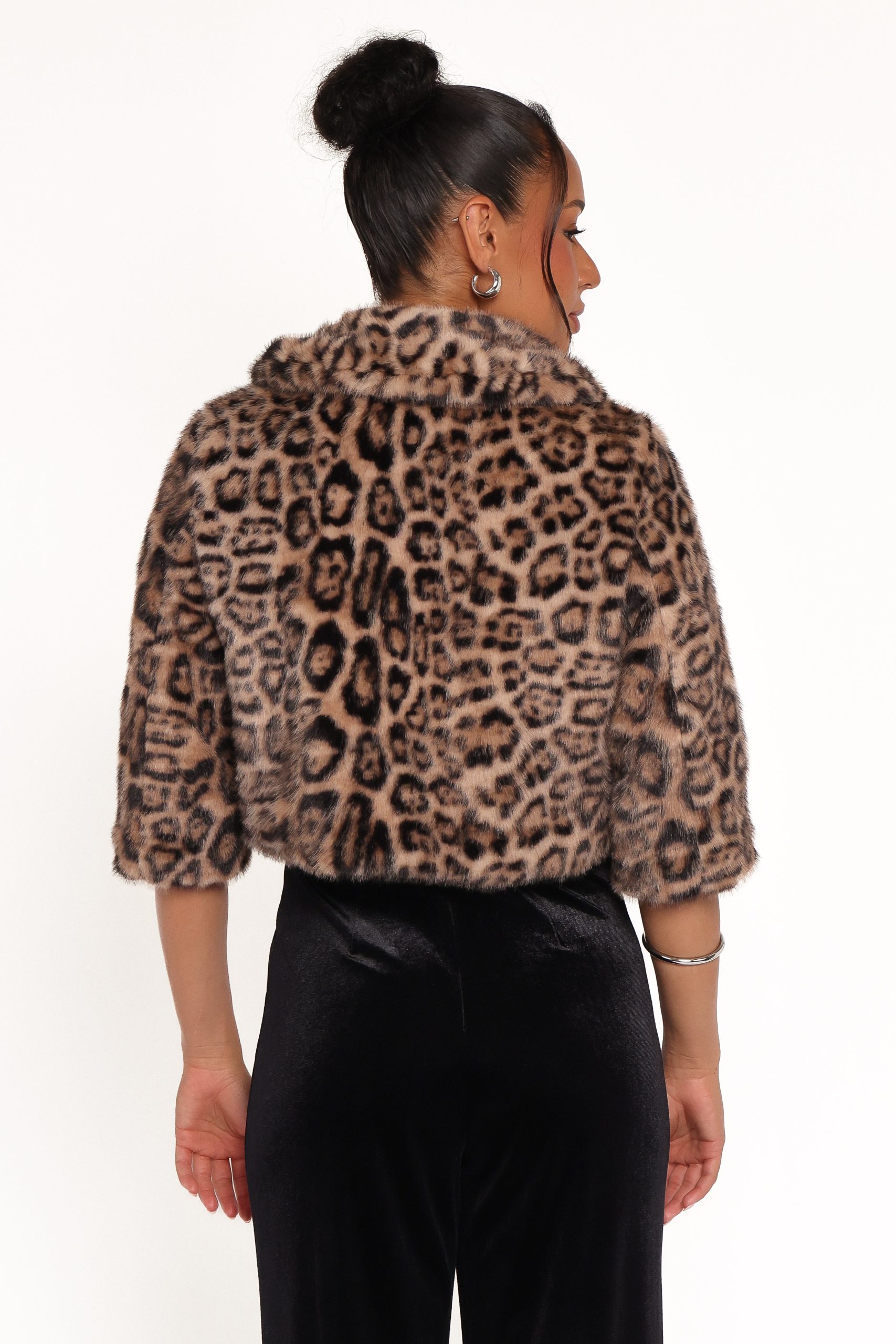 Florian Cropped Jacket - Leopard - Image 5