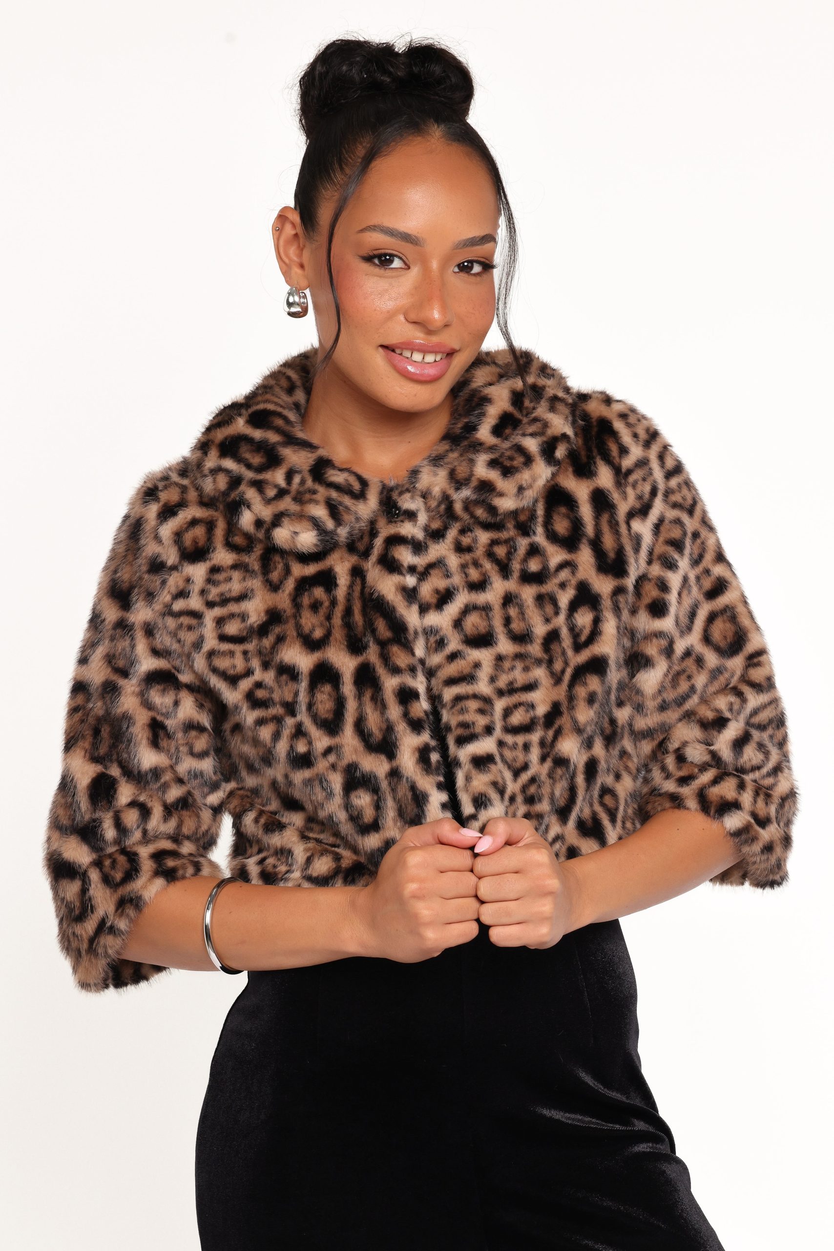 Florian Cropped Jacket - Leopard - Image 7