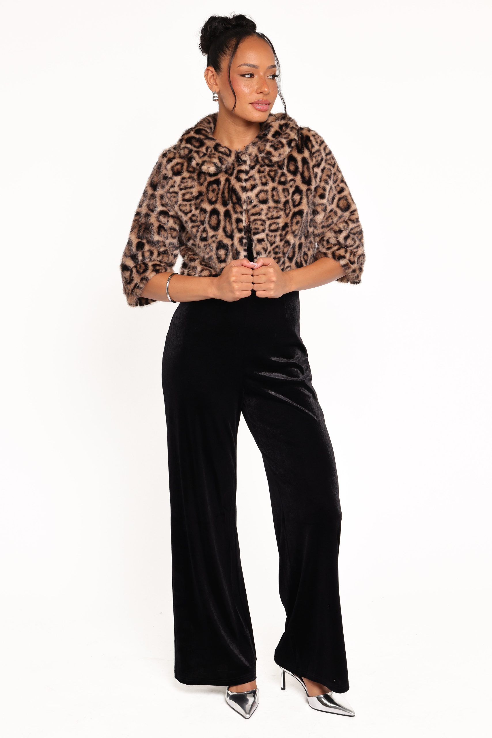 Florian Cropped Jacket - Leopard - Image 6