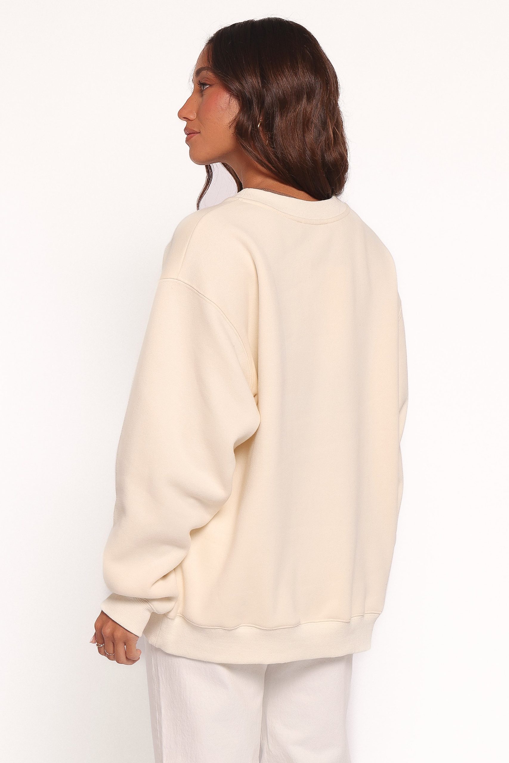 Flower Garden Graphic Sweatshirt - Cream - Image 4