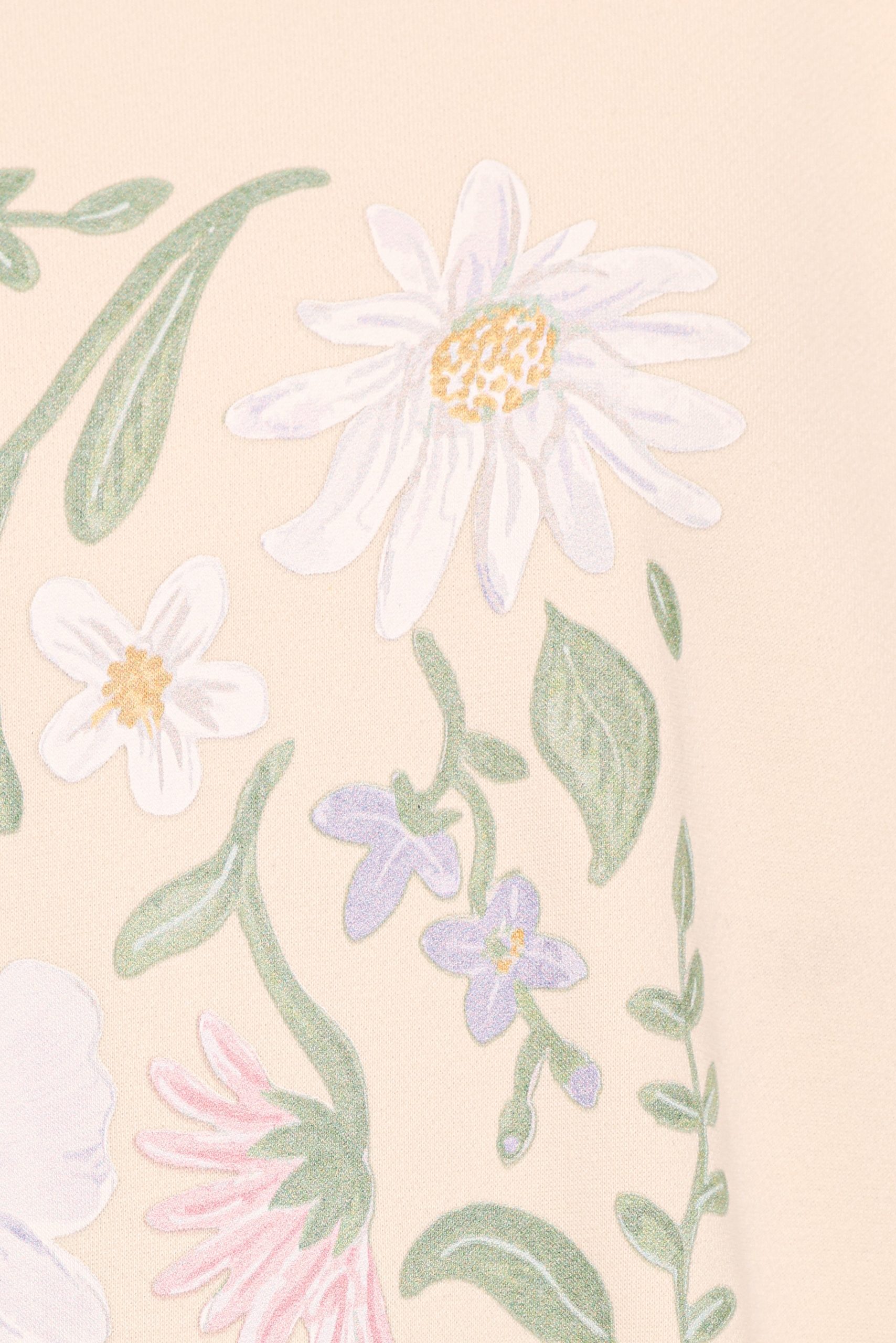 Flower Garden Graphic Sweatshirt - Cream - Image 6