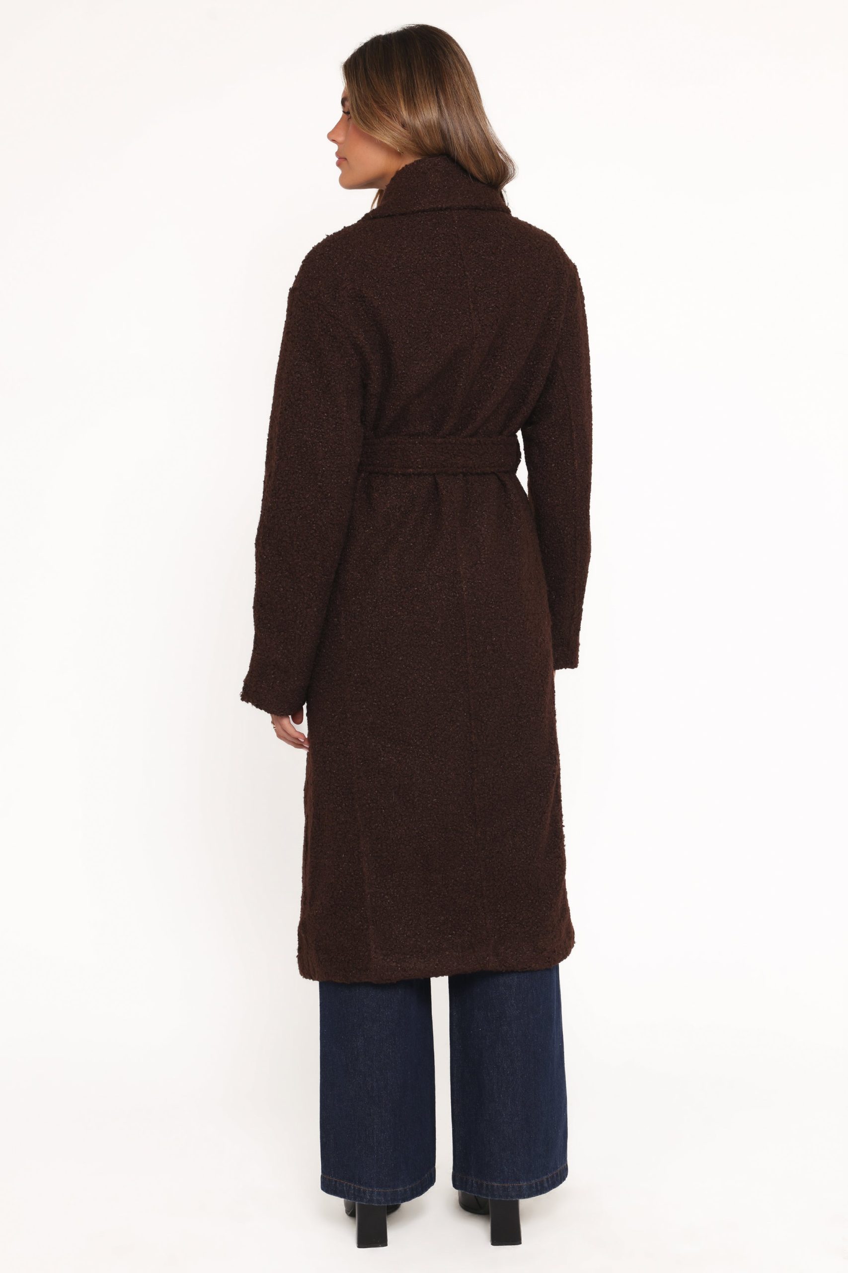 Goodie Shearling Coat - Chocolate - Image 4