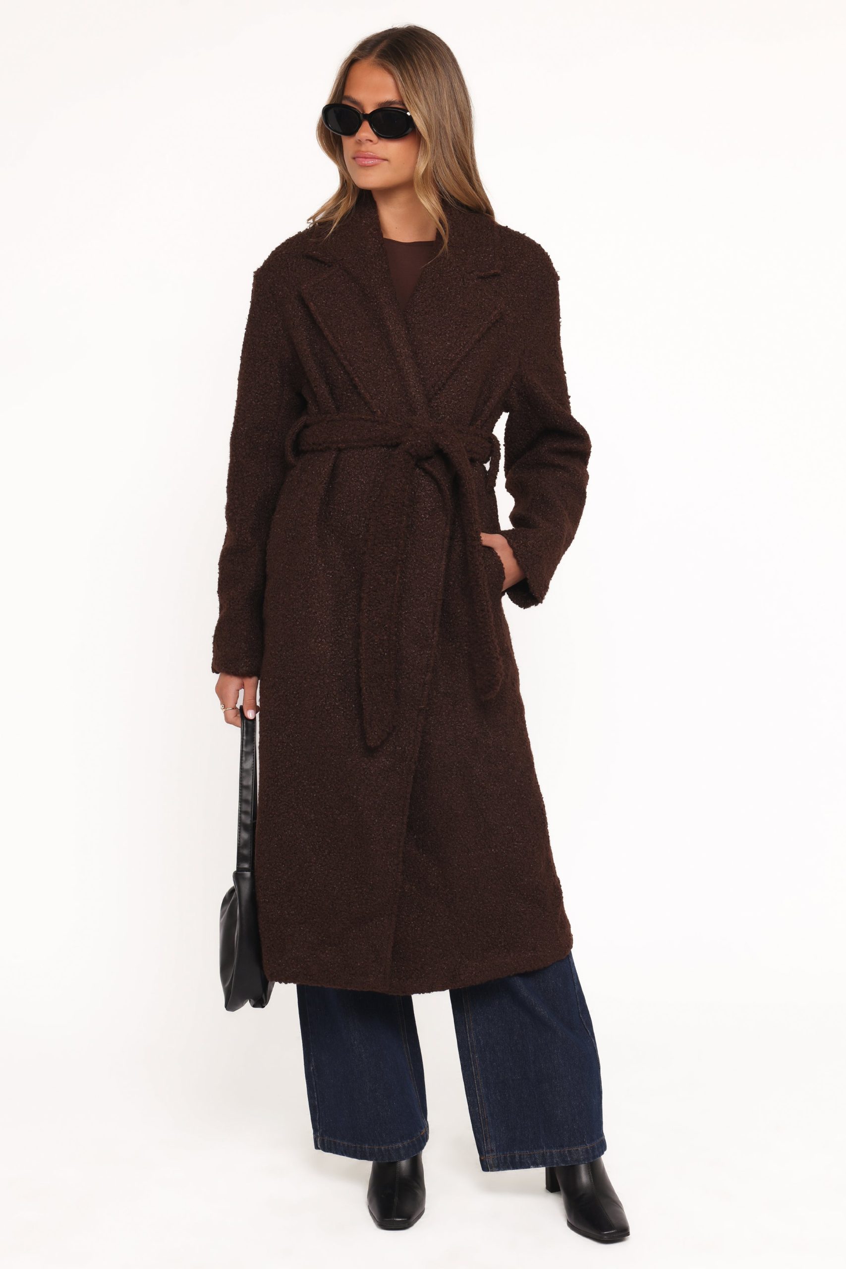 Goodie Shearling Coat - Chocolate - Image 5