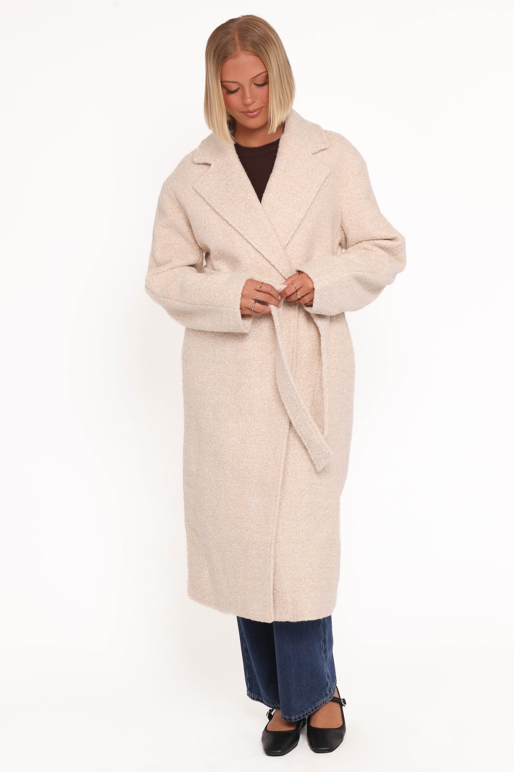 Goodie Shearling Coat - Cream - Image 6