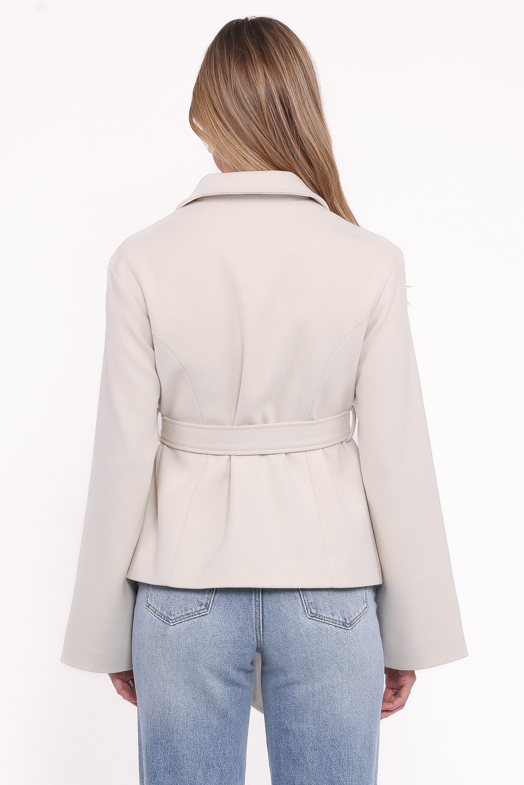 Halston Coat - Cream - Image 4