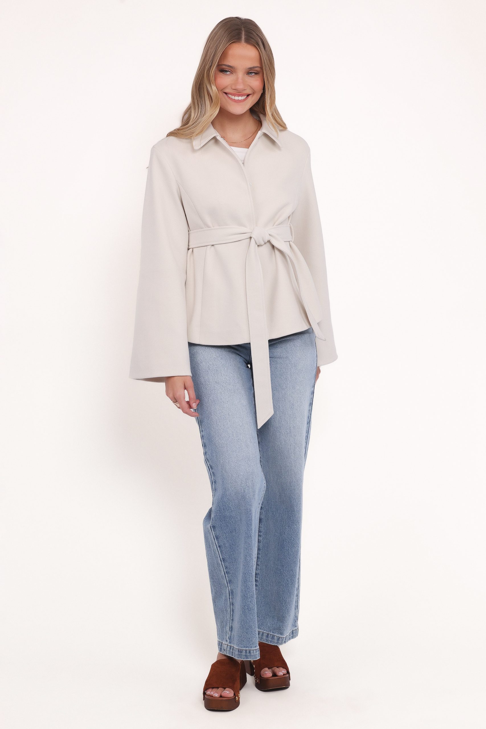 Halston Coat - Cream - Image 6