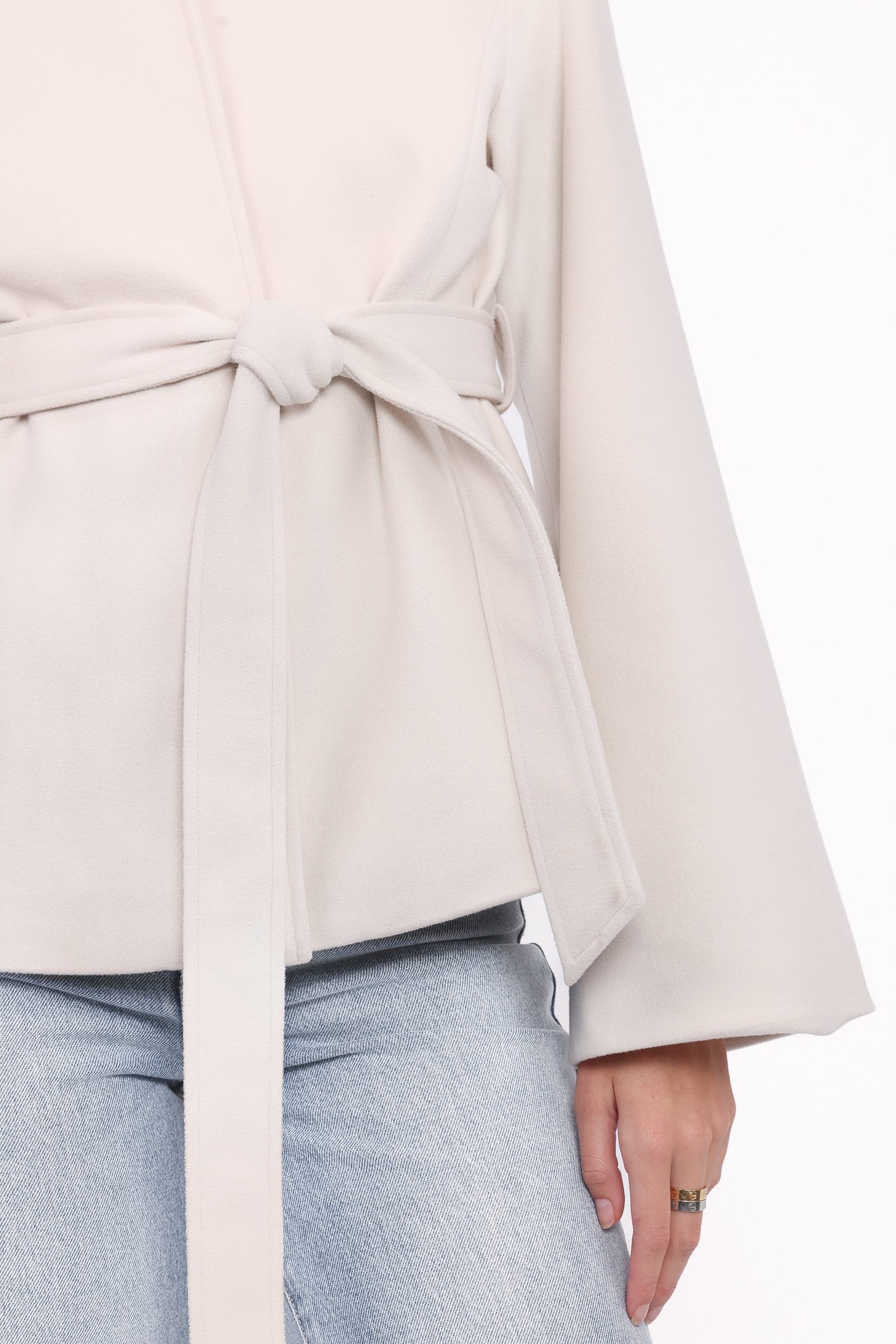 Halston Coat - Cream - Image 5