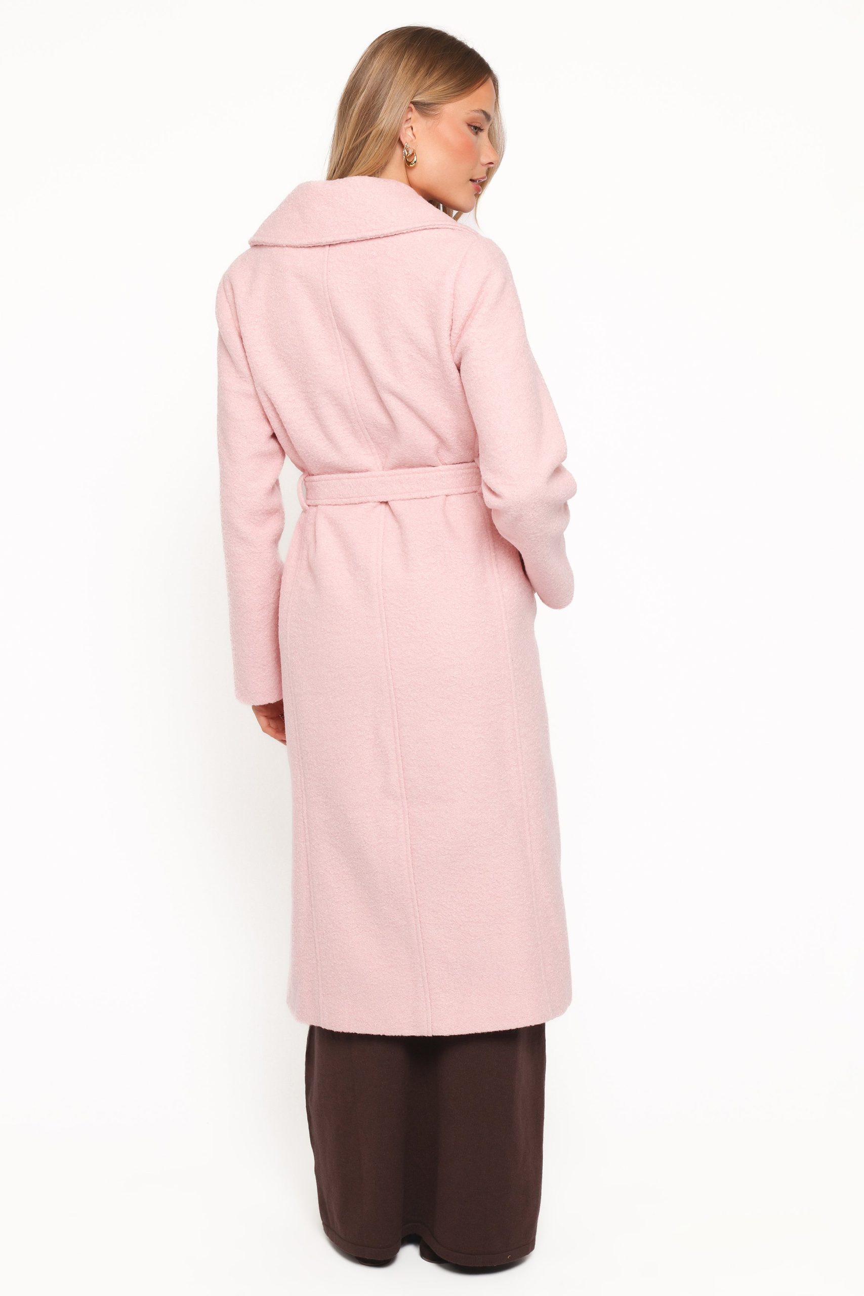 Jazzie Boucle Coat - Baby Pink - Image 5