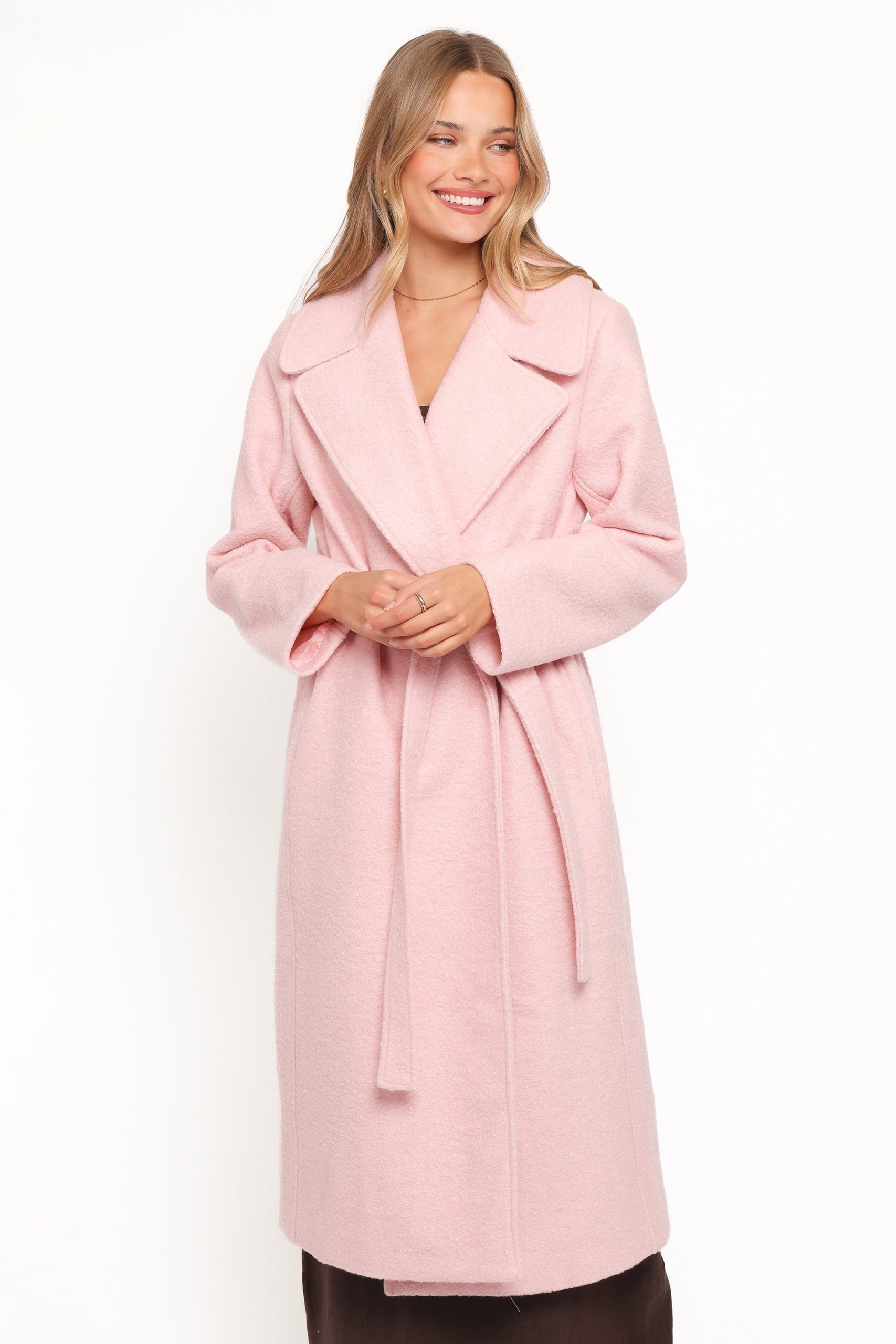 Jazzie Boucle Coat - Baby Pink - Image 2