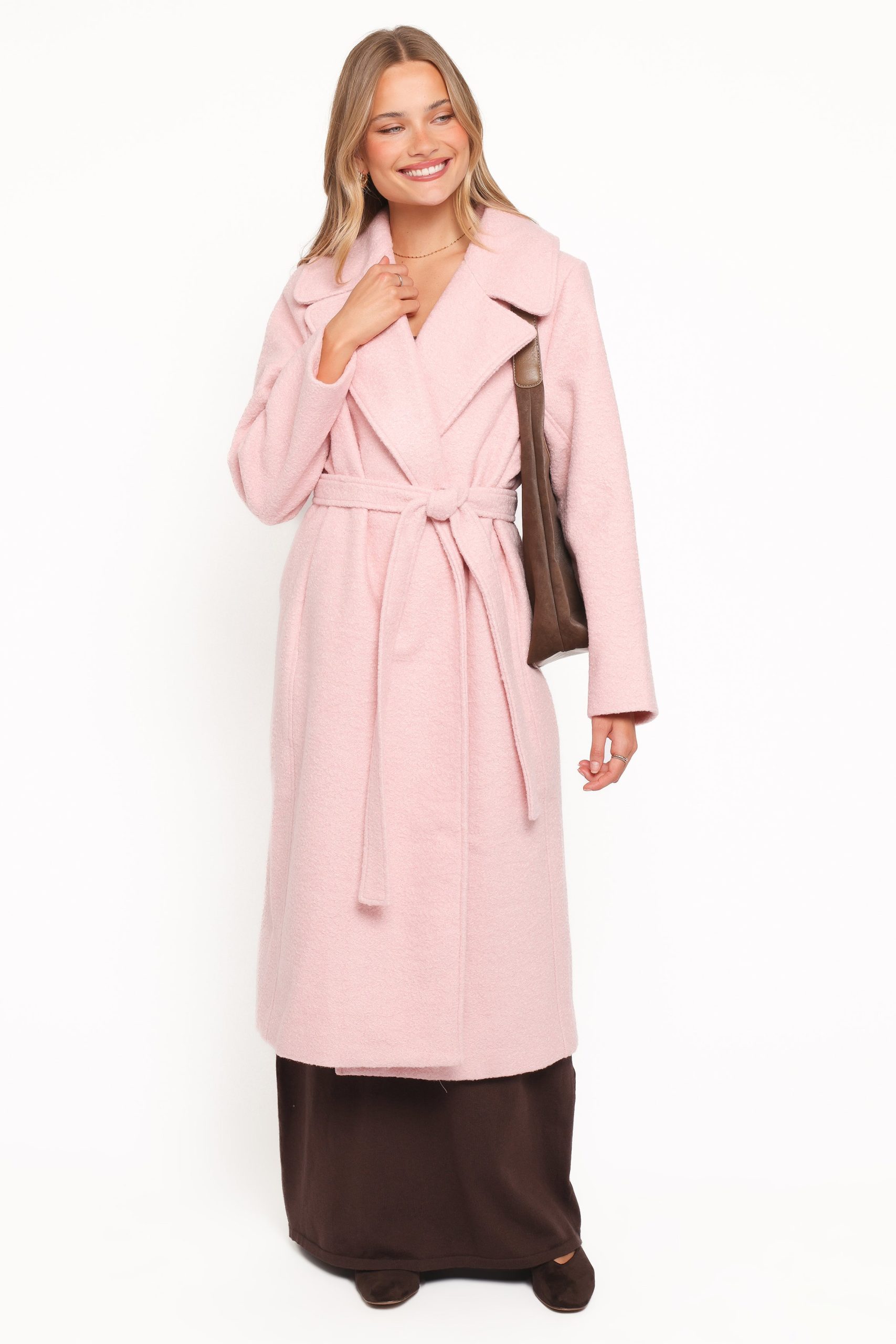Jazzie Boucle Coat - Baby Pink - Image 7