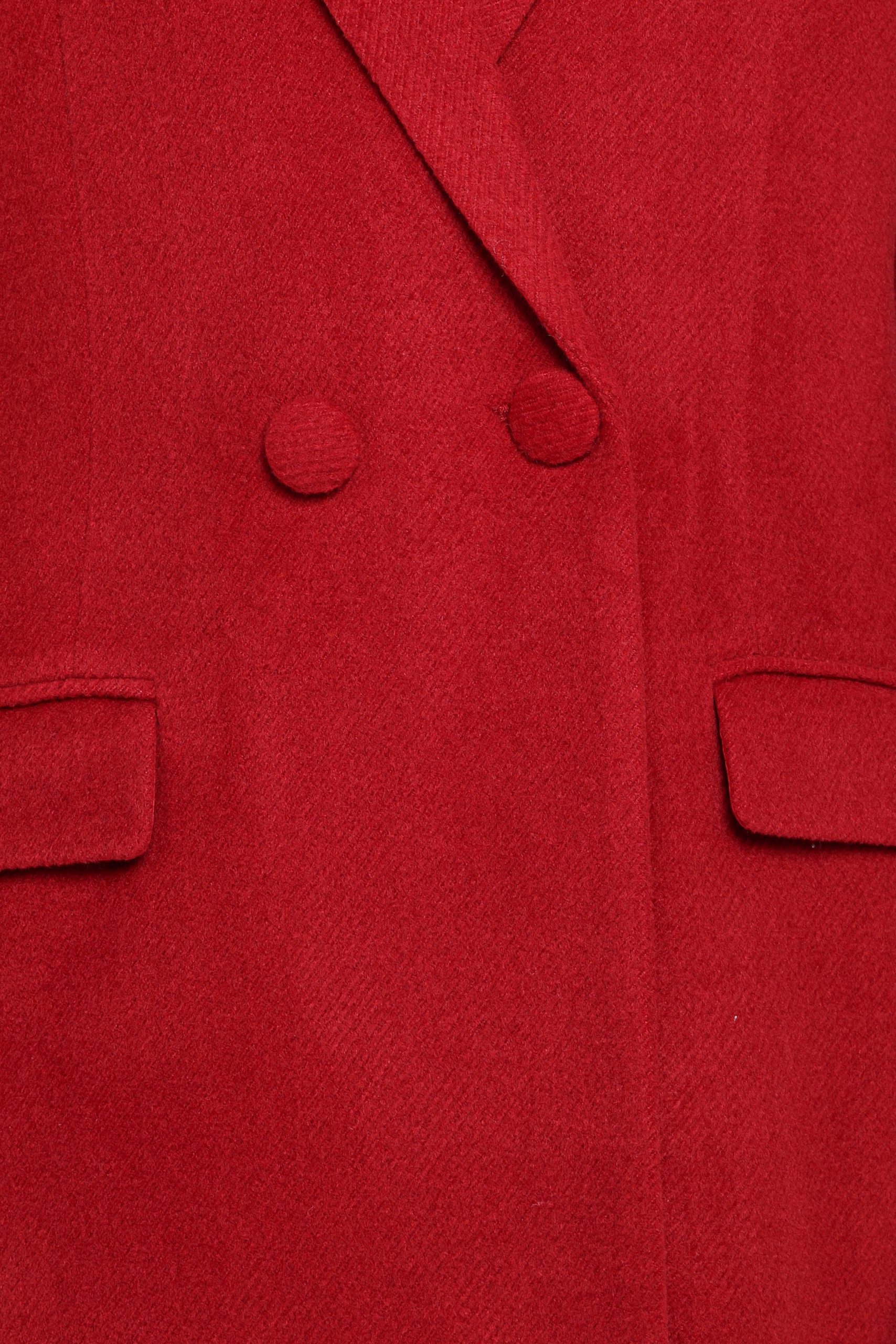 Jett Long Blazer Coat - Red - Image 8