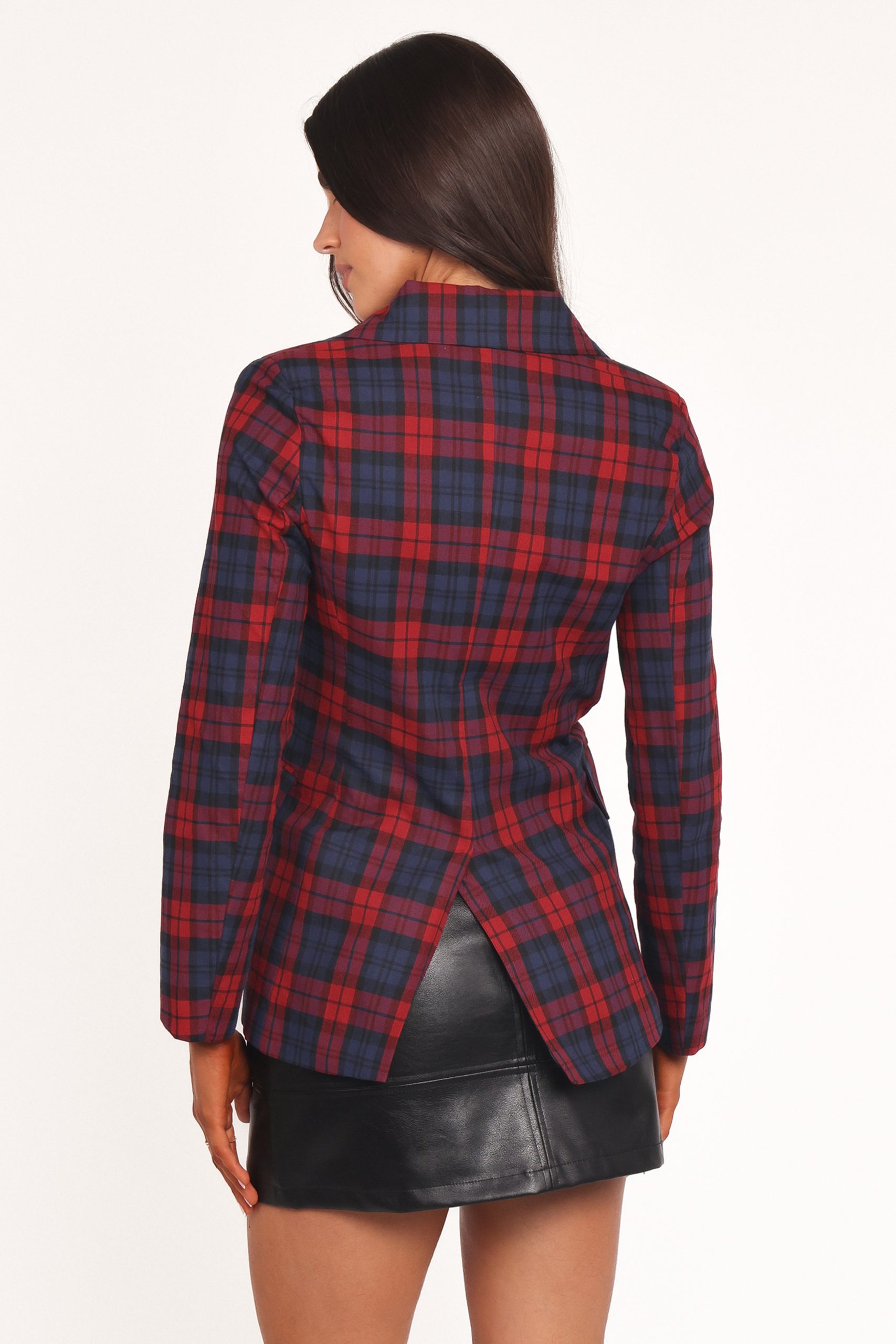 Juliette Blazer - Red Plaid - Image 4