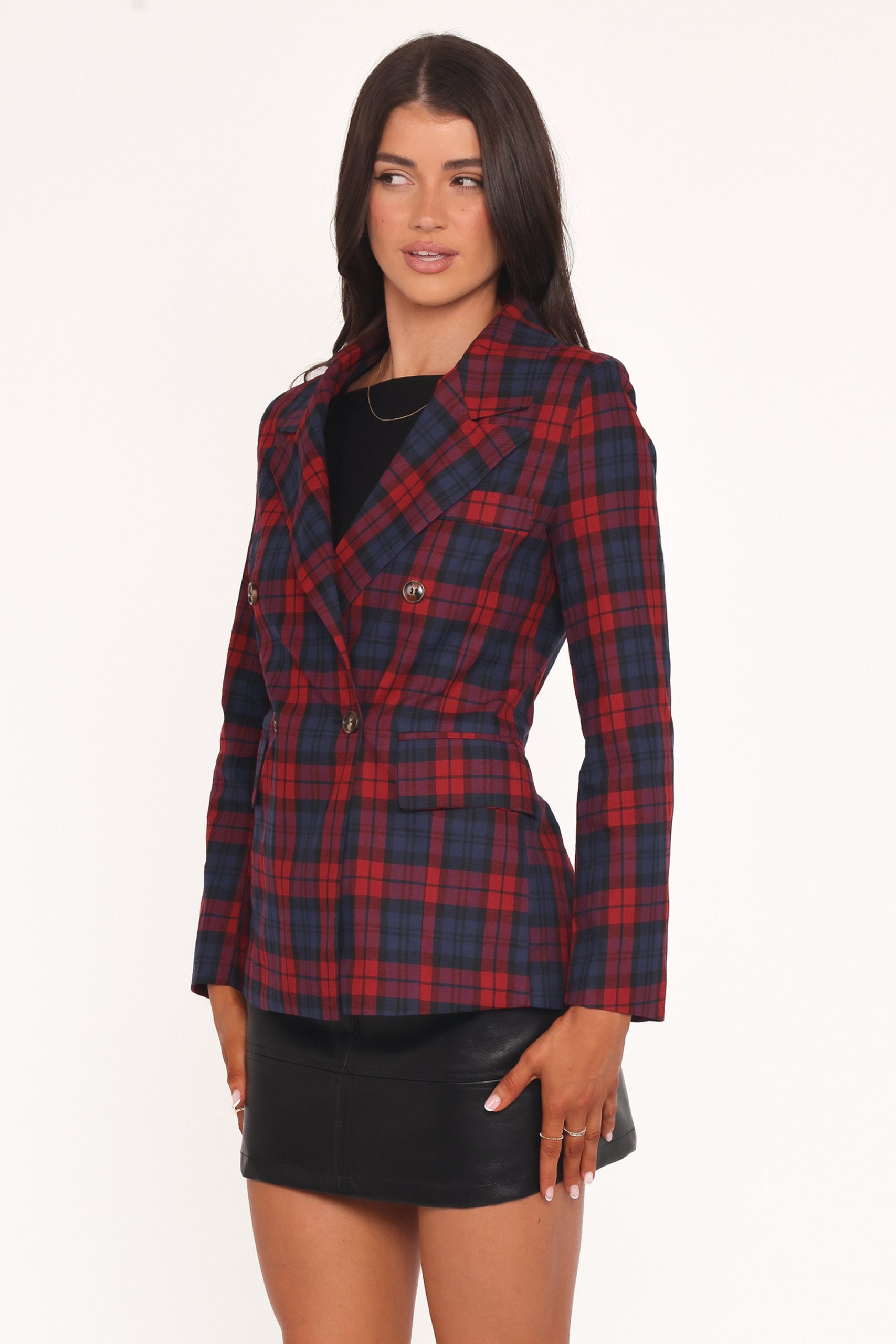 Juliette Blazer - Red Plaid - Image 3