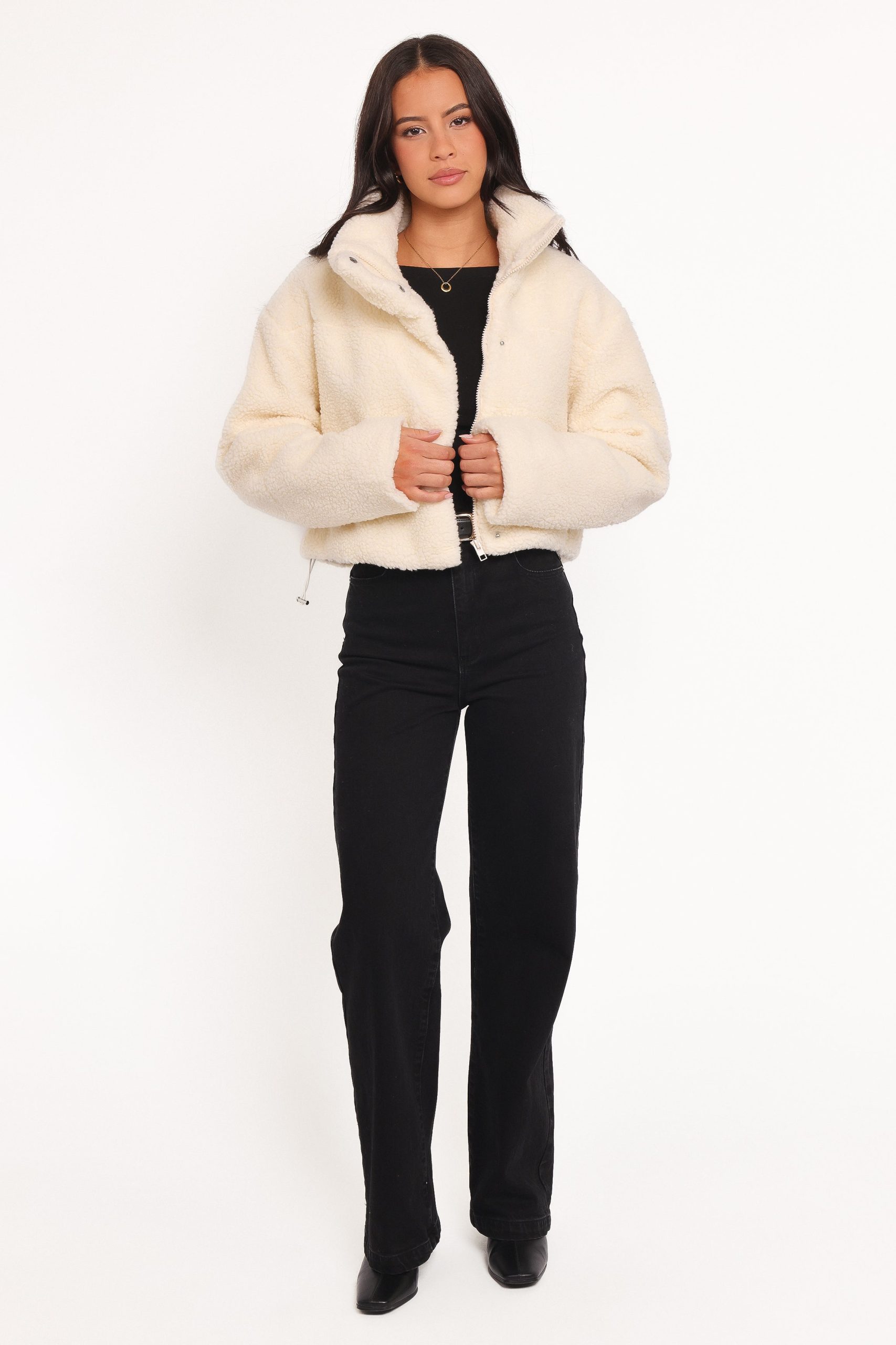 Katerina Fleece Puffer - White - Image 5