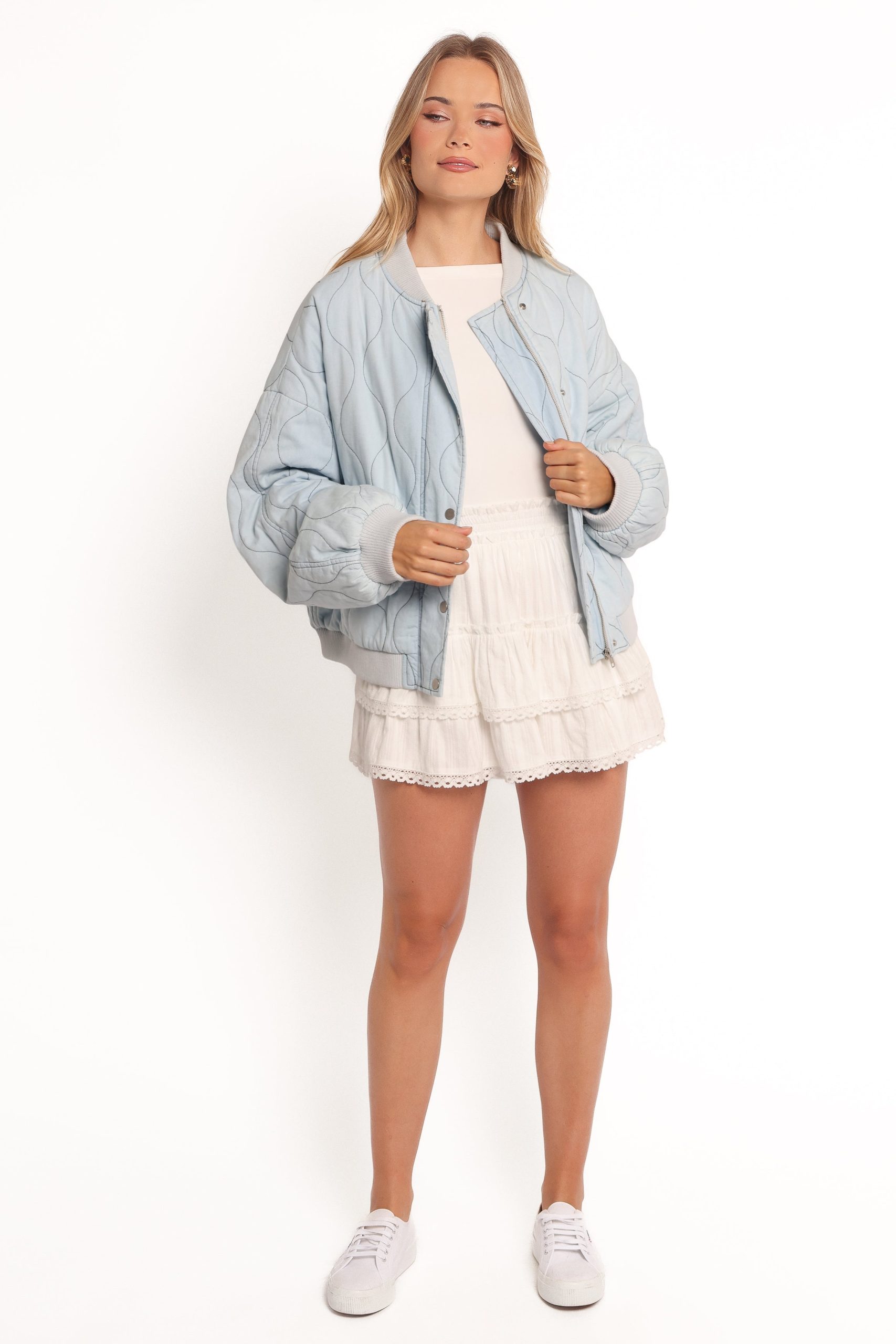 Keah Quilted Jacket - Blue - Image 4