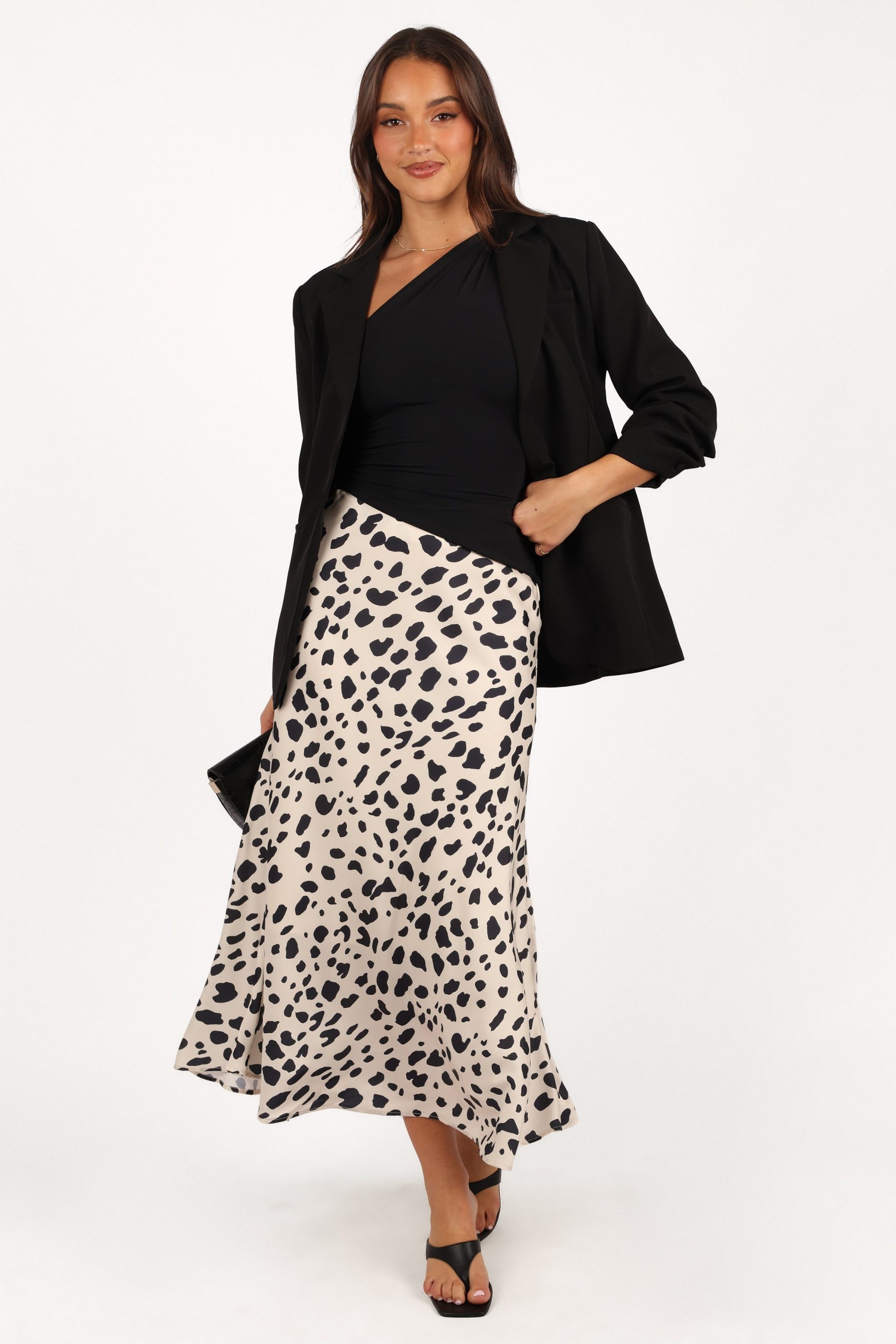 Kelby Slouch Sleeve Blazer - Black - Image 2