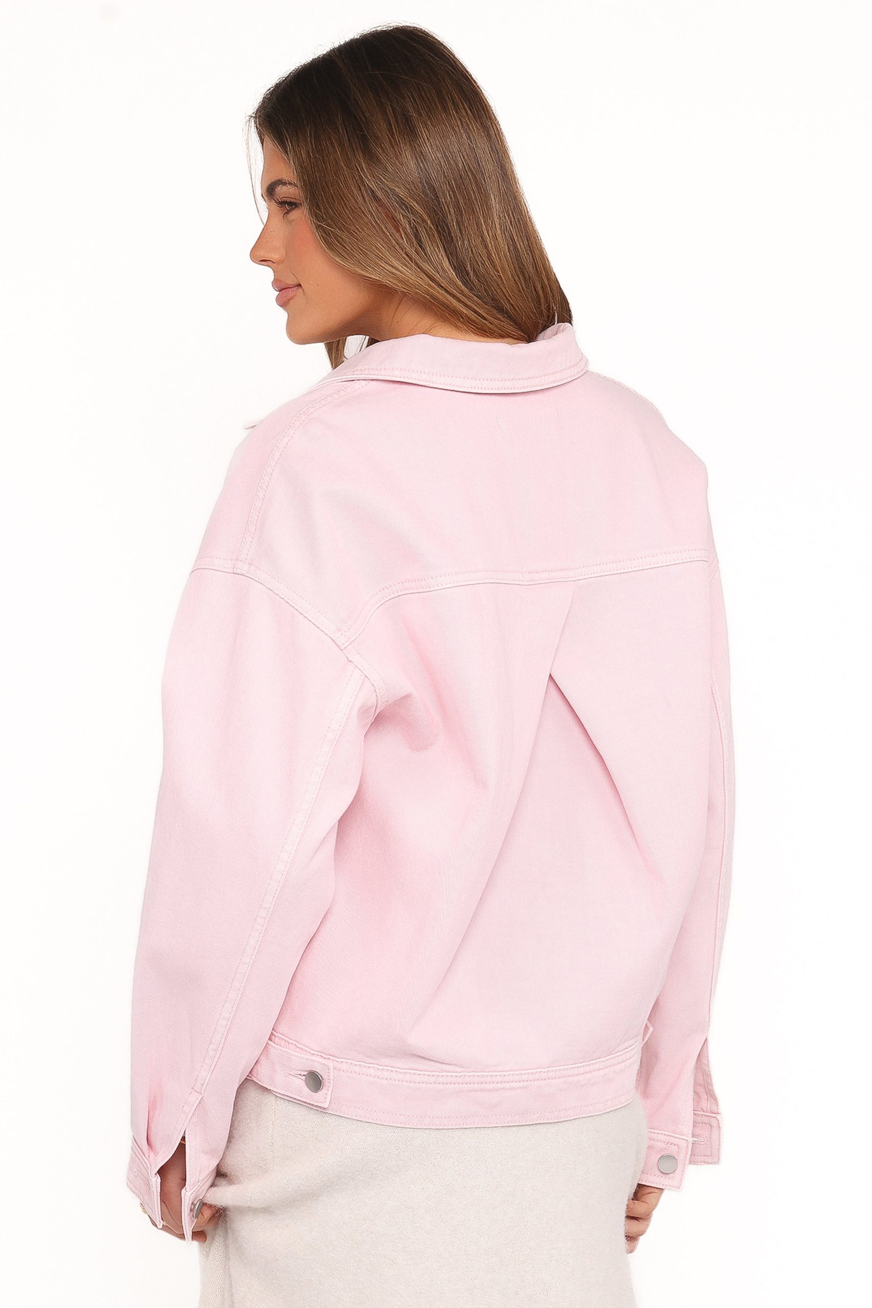 Larosa Denim Jacket - Dusty Pink - Image 4