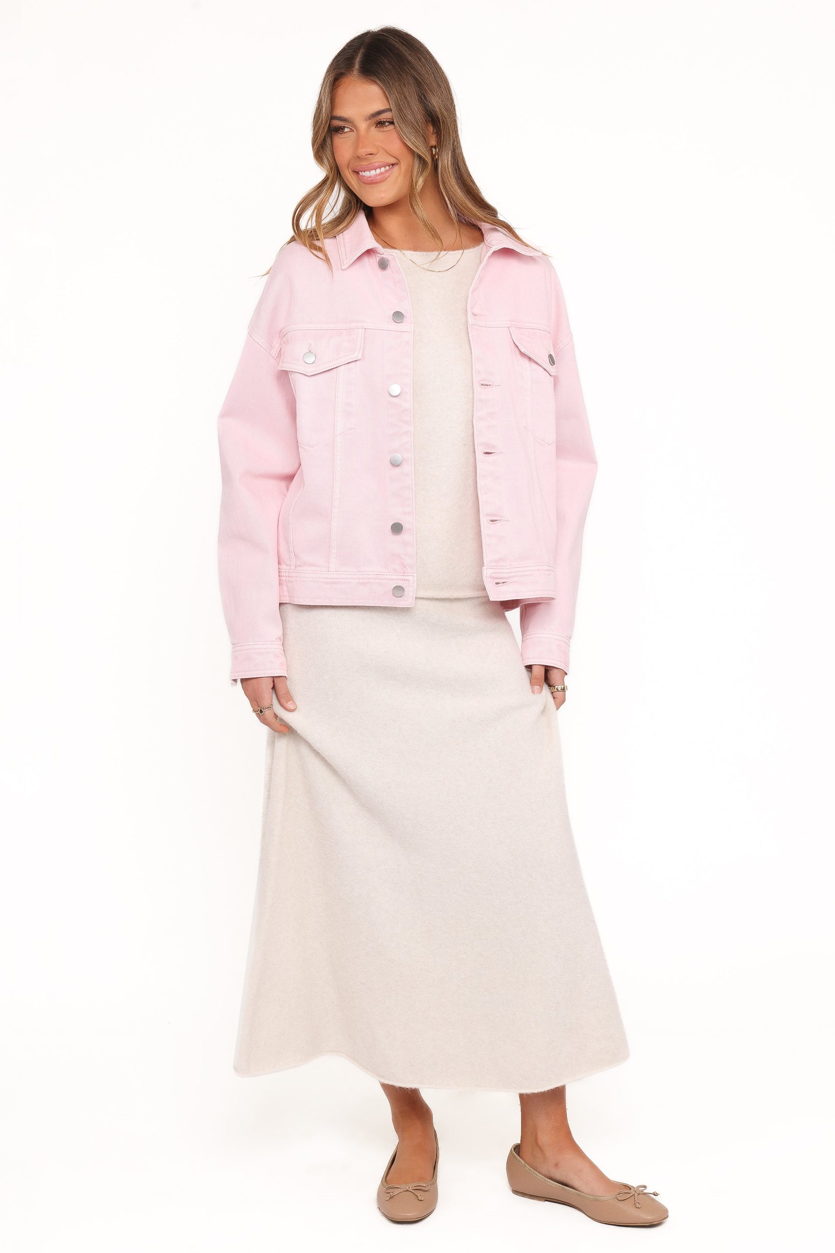 Larosa Denim Jacket - Dusty Pink - Image 5