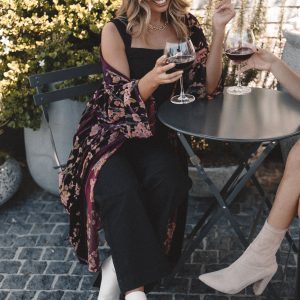 Lennon Velvet Duster - Floral