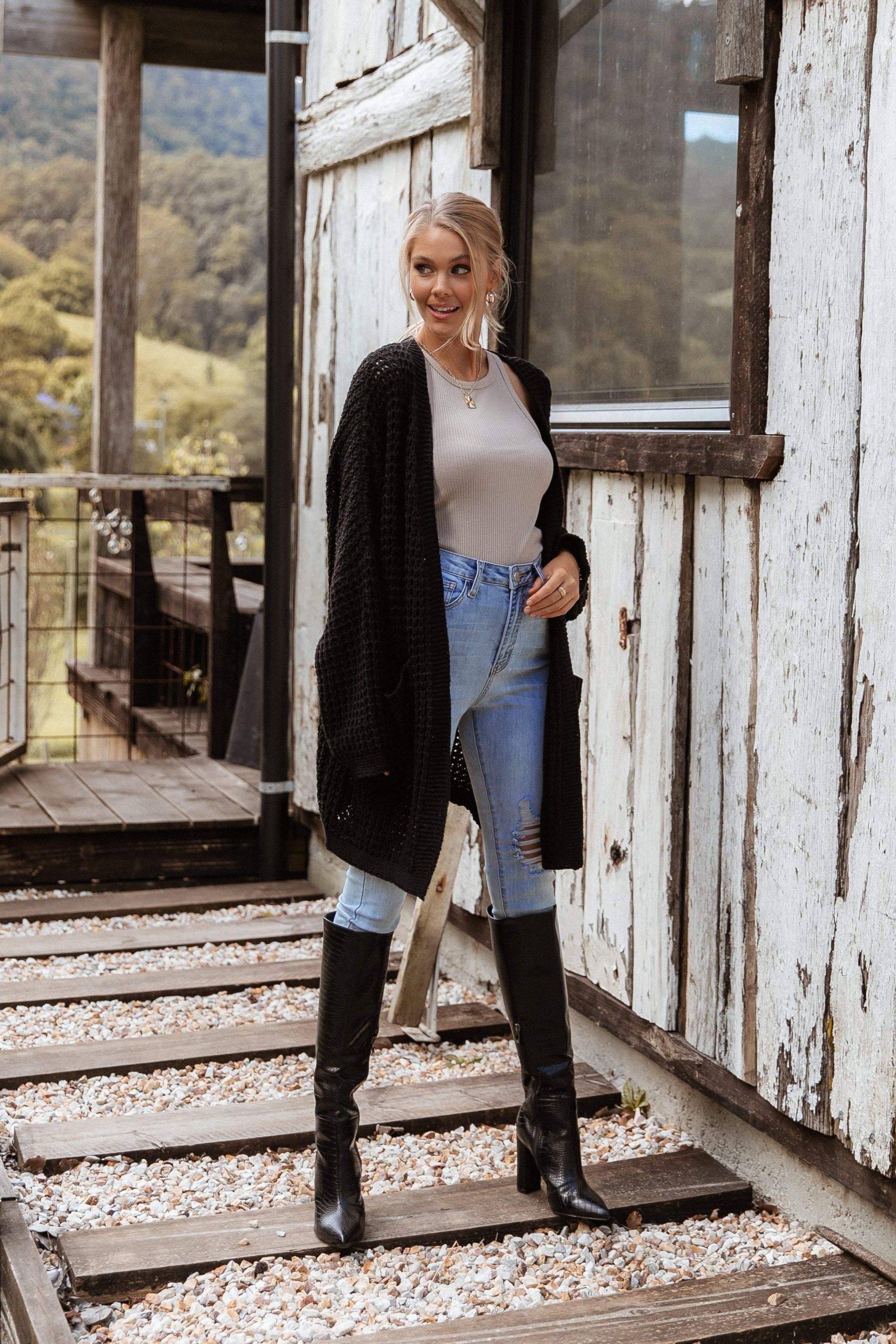 Leyonie Cardigan - Black - Image 9