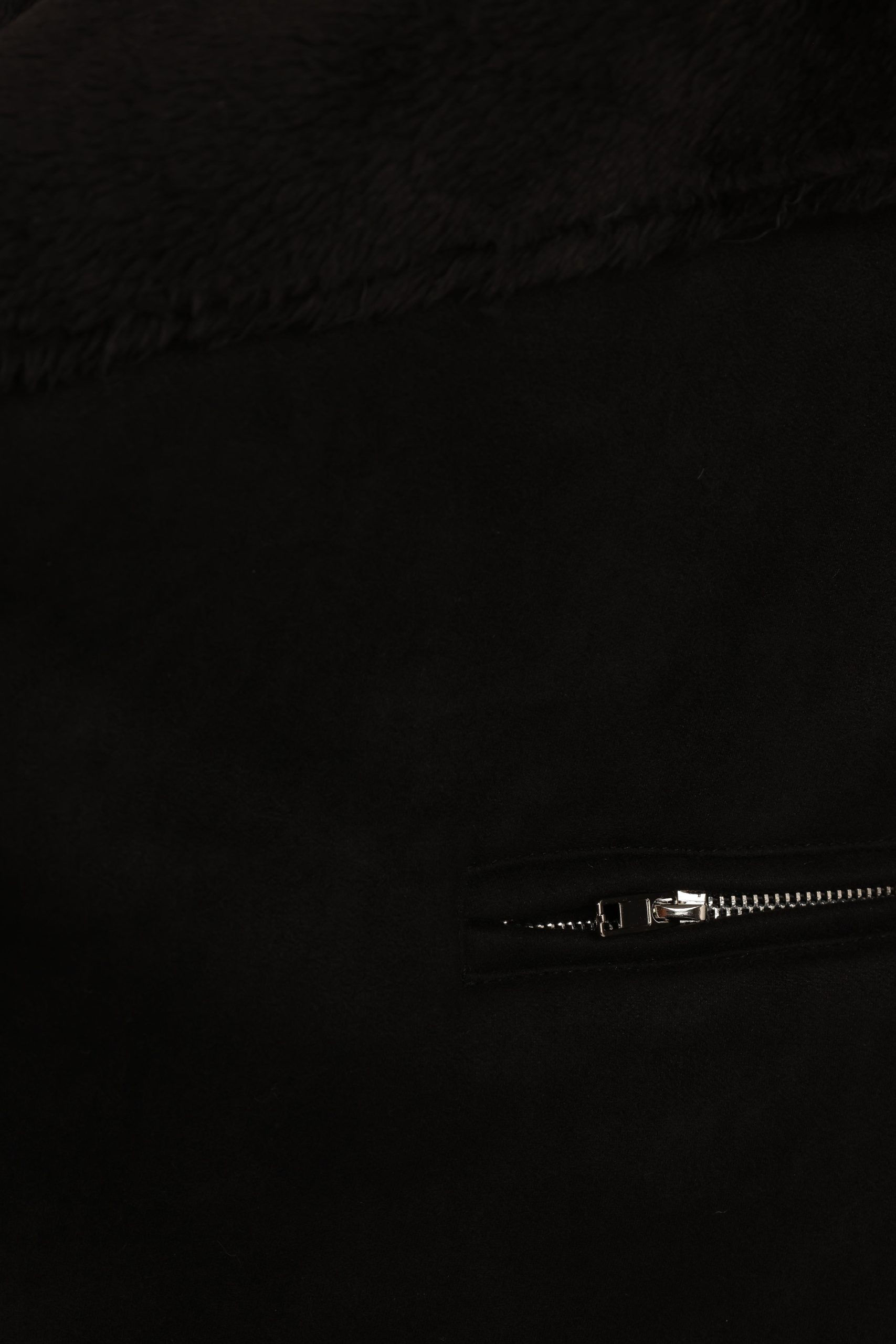 Lopez Faux Sherling Jacket - Black - Image 7