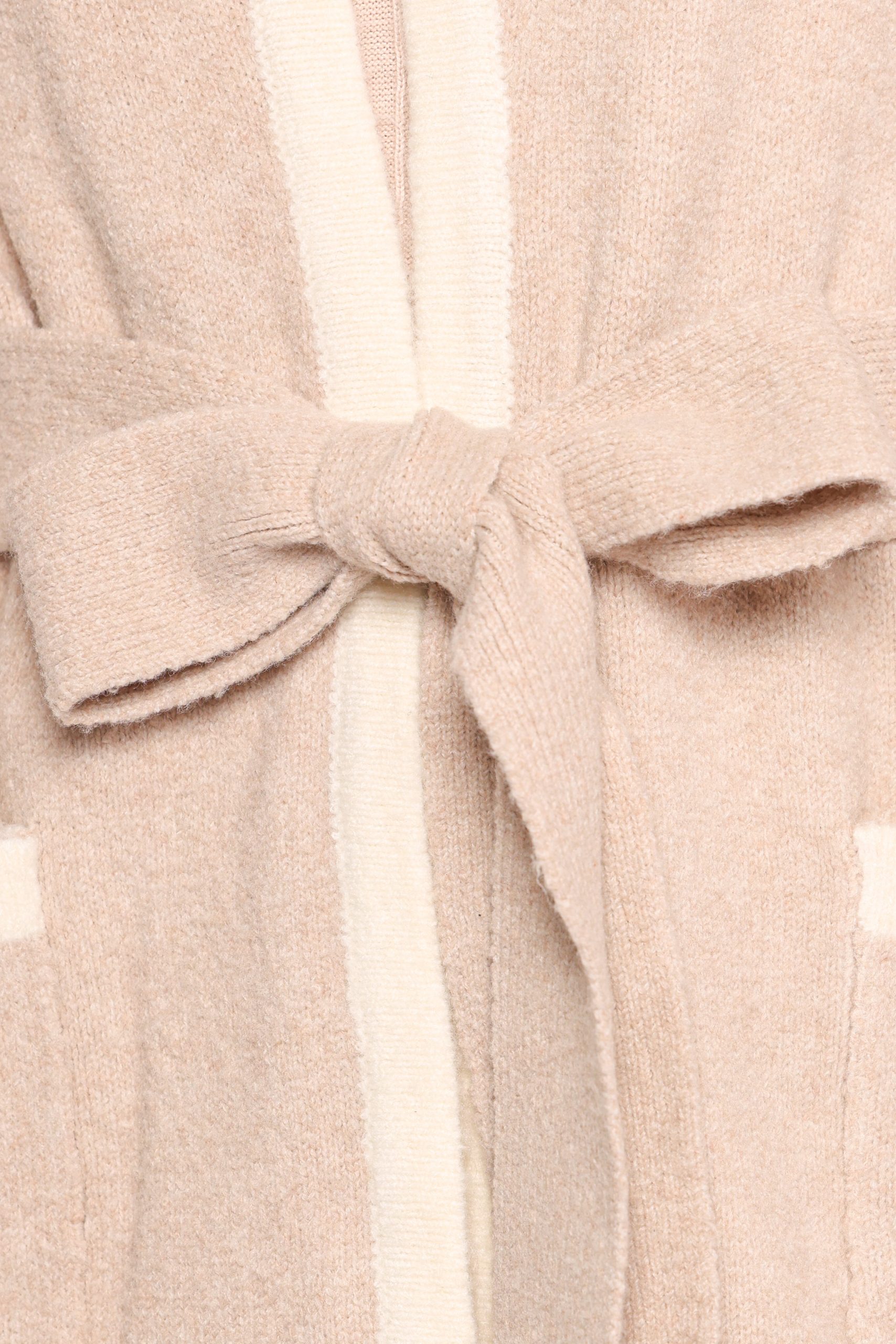Maloney Tie Front Coatigan - Beige - Image 6