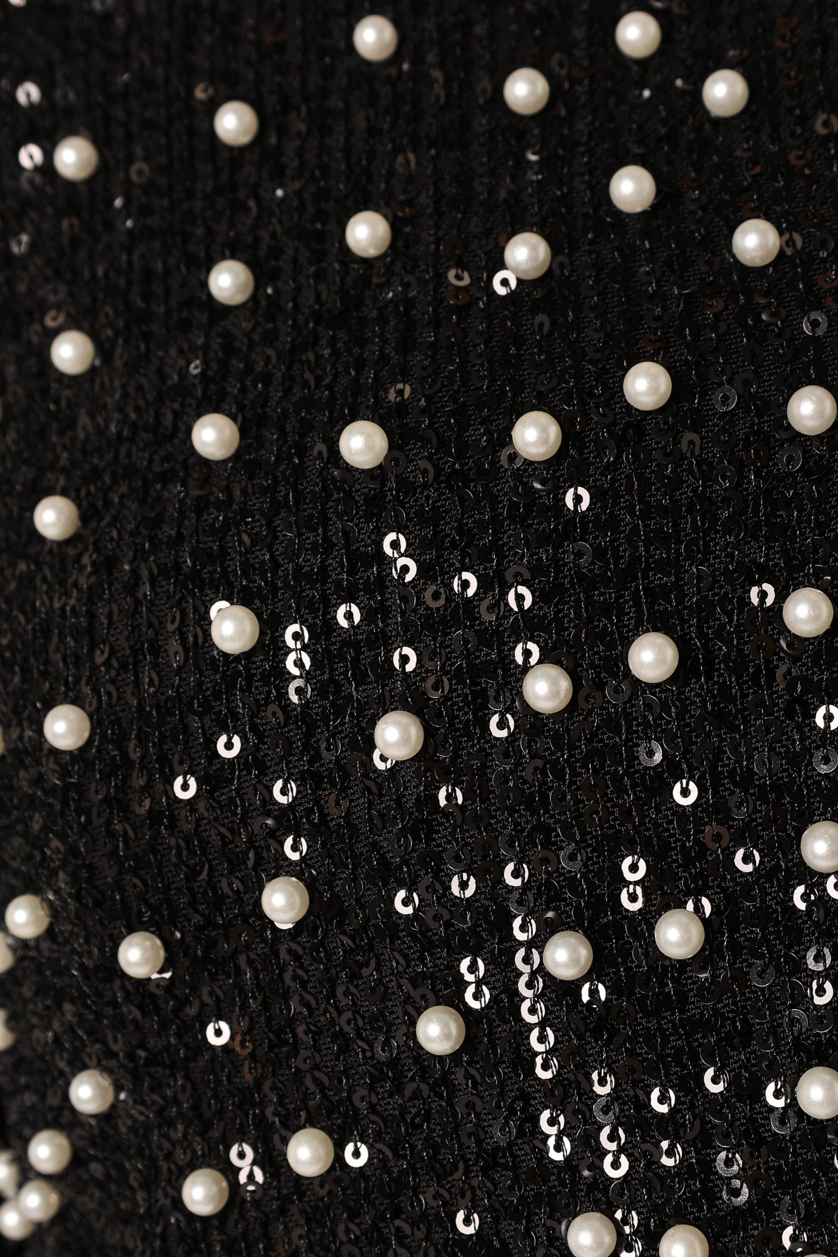Monica All Over Pearl Crop Jacket - Black - Image 13