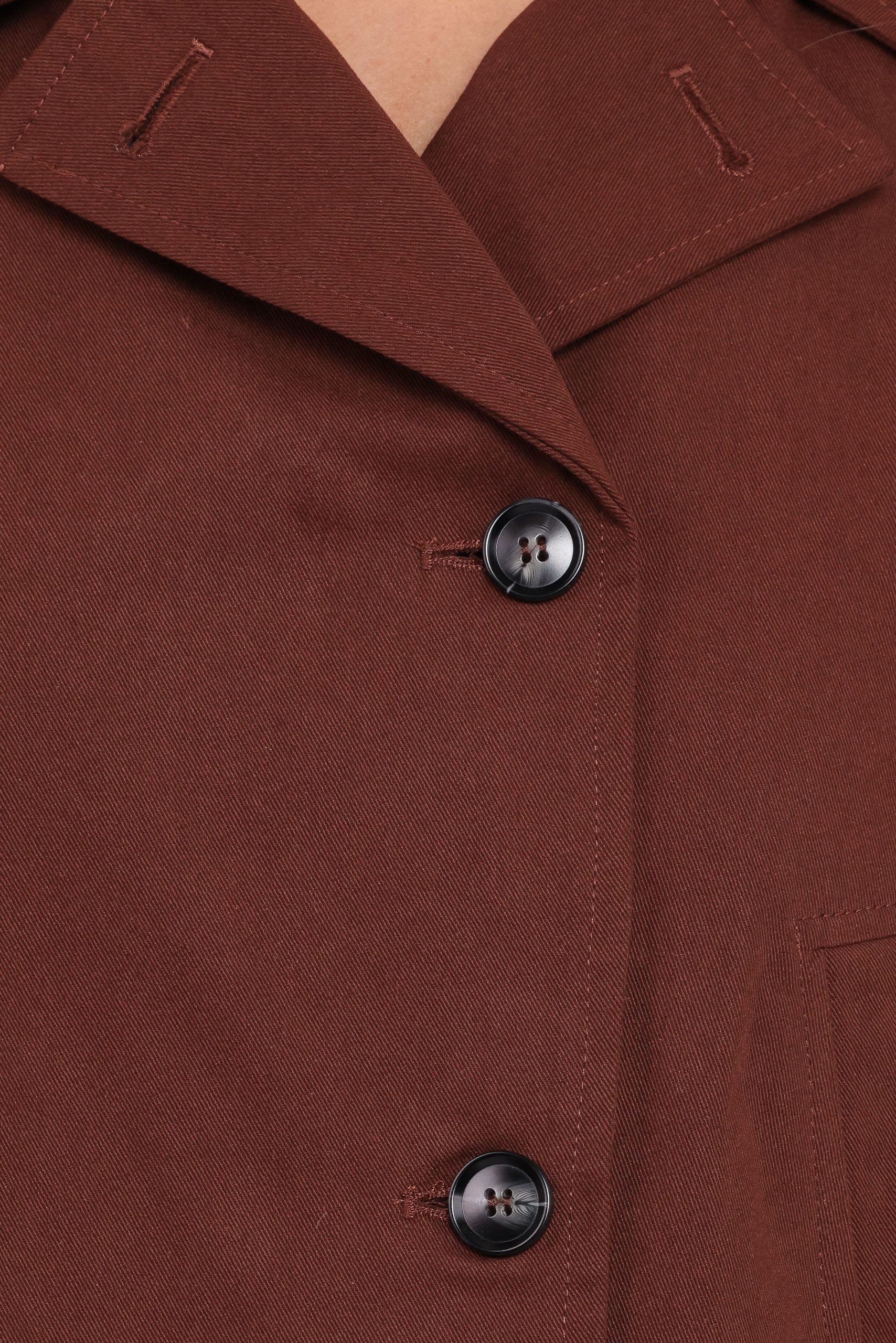 Notion Cropped Trench - Espresso - Image 6