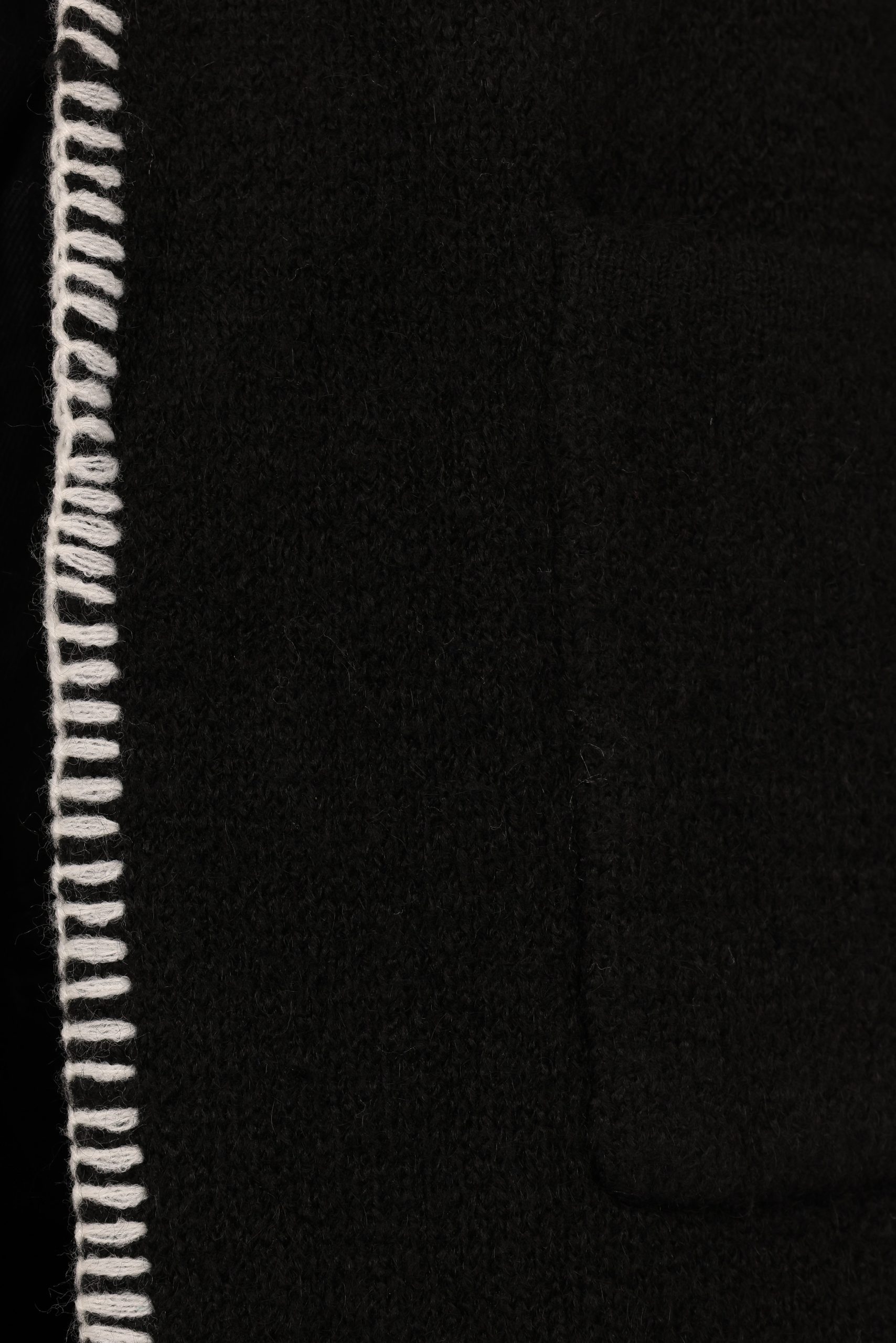Oaklynn Contrast Stitch Coatigan - Black - Image 7