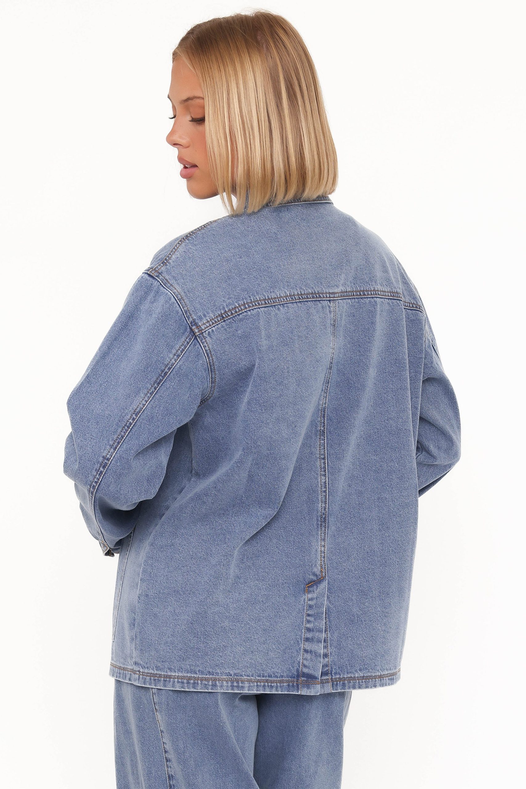 Remy Denim Utility Jacket - Medium Wash - Image 5