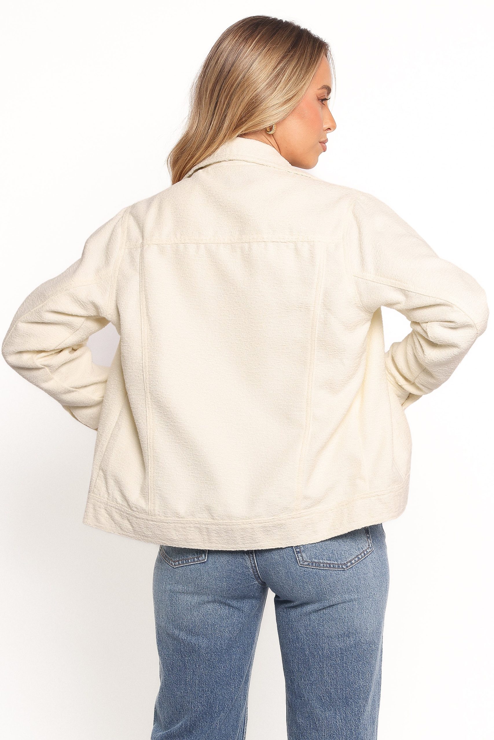 Sandy Boucle Jacket - White - Image 4