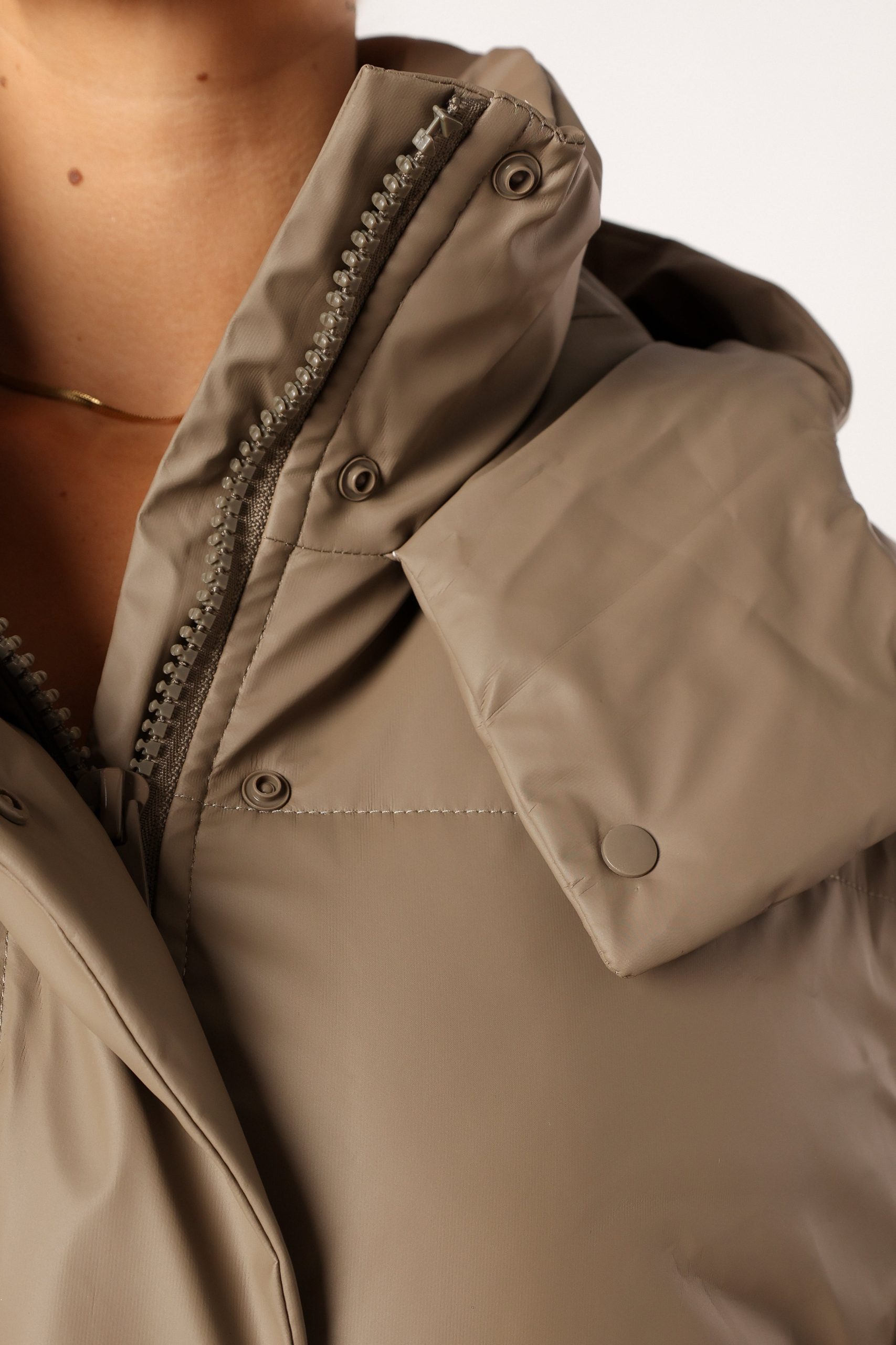 Tania Puffer Jacket - Mocha - Image 11