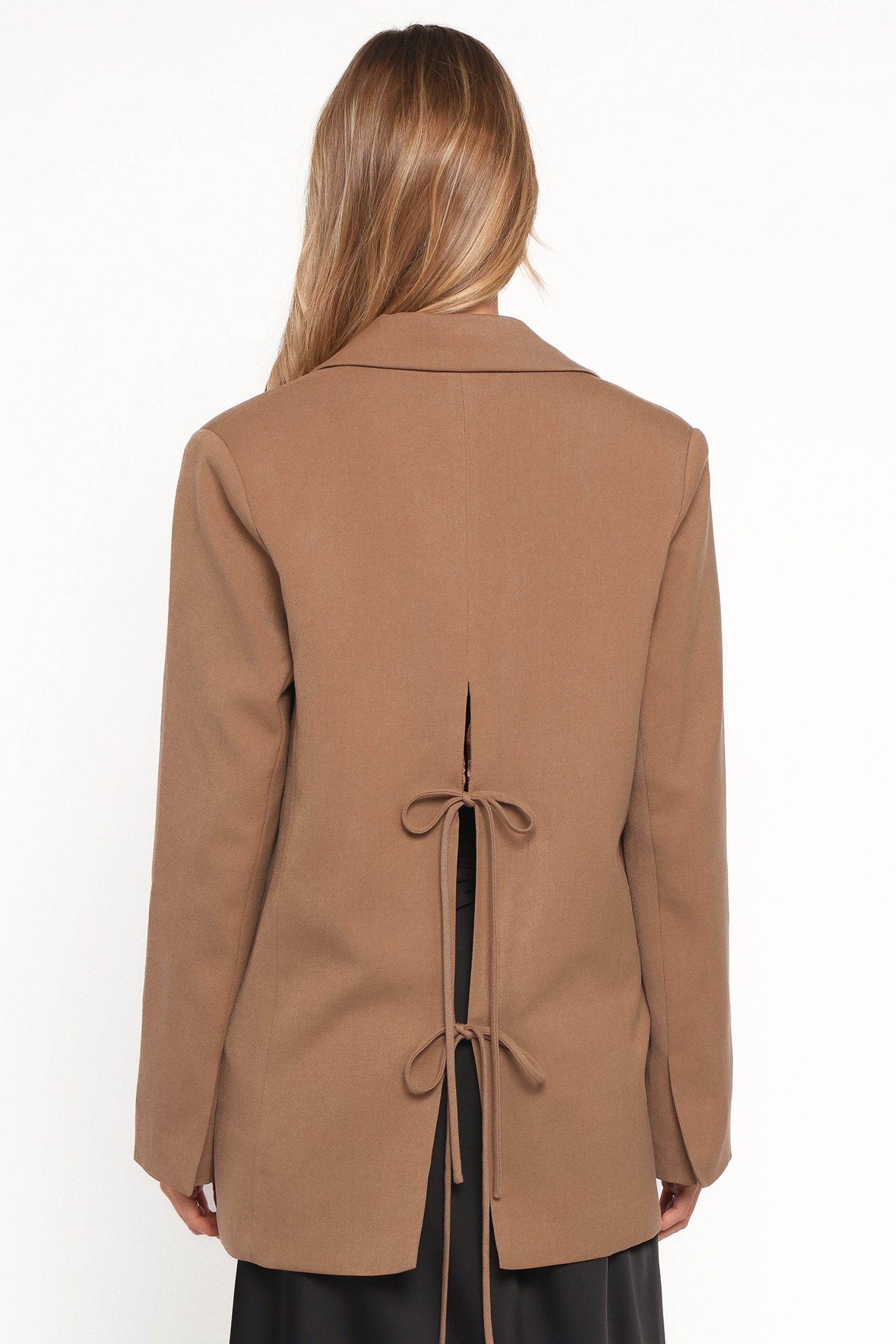 Tove Tie Back Blazer - Tan - Image 4