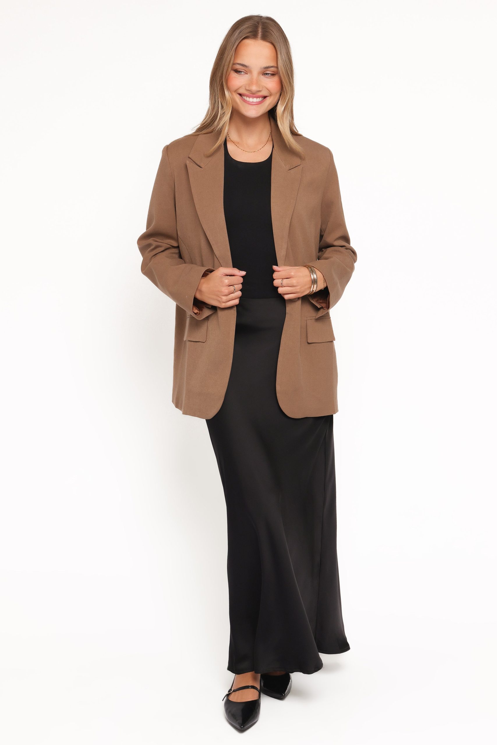 Tove Tie Back Blazer - Tan - Image 2