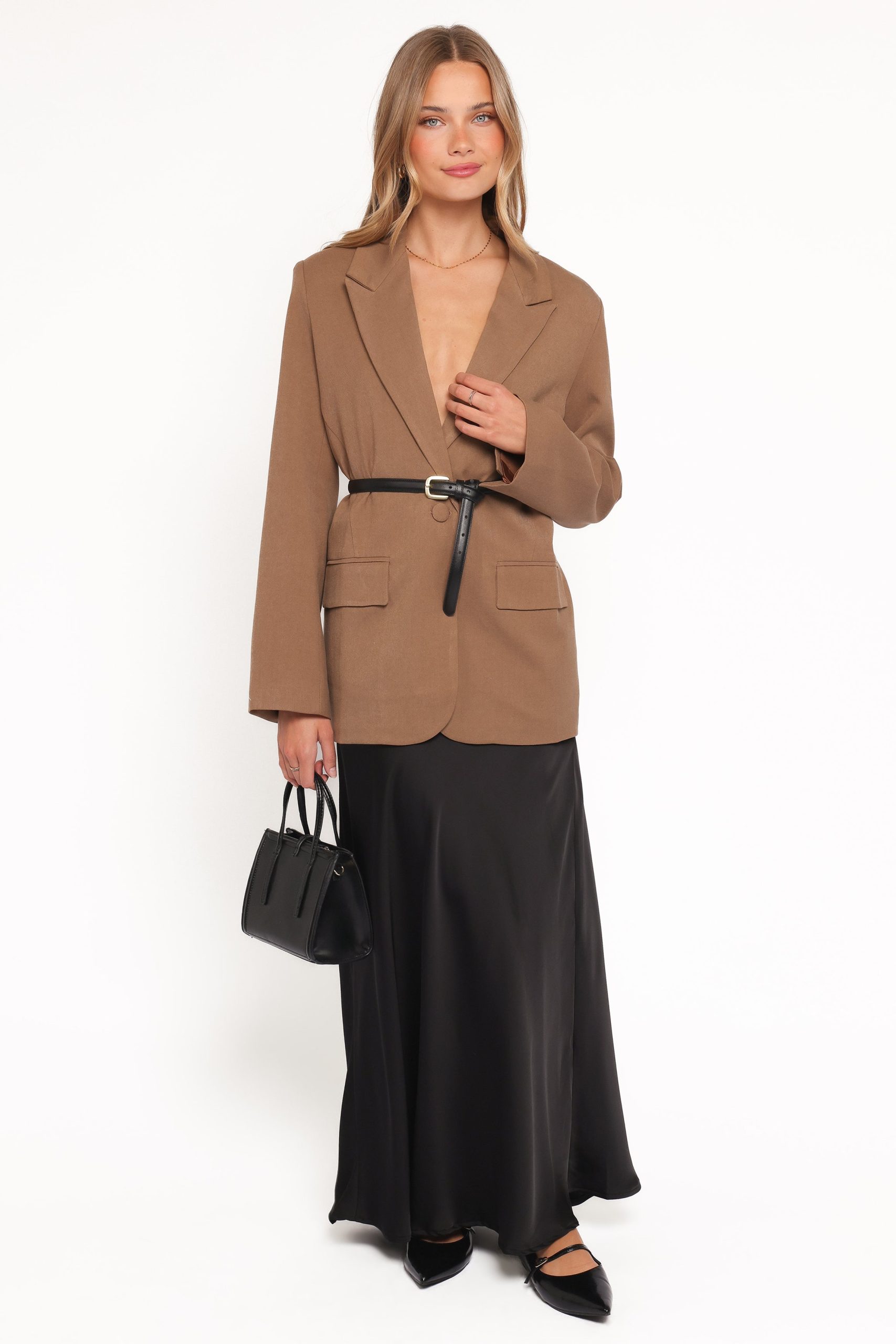 Tove Tie Back Blazer - Tan - Image 5