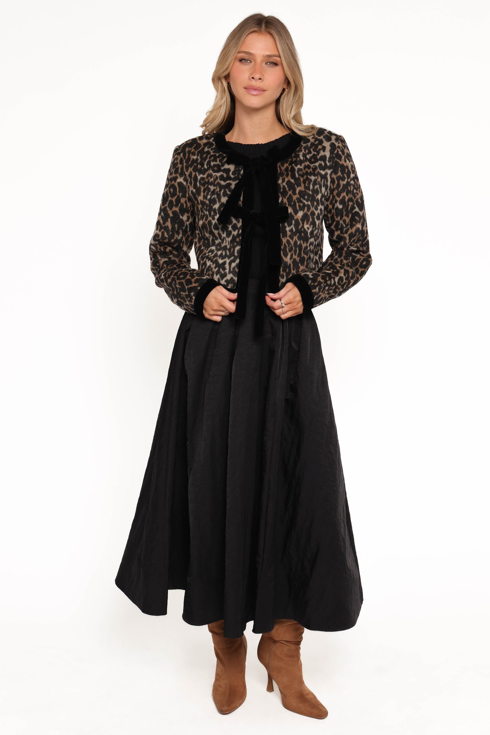 Vanna Tie Front Jacket - Leopard - Image 5