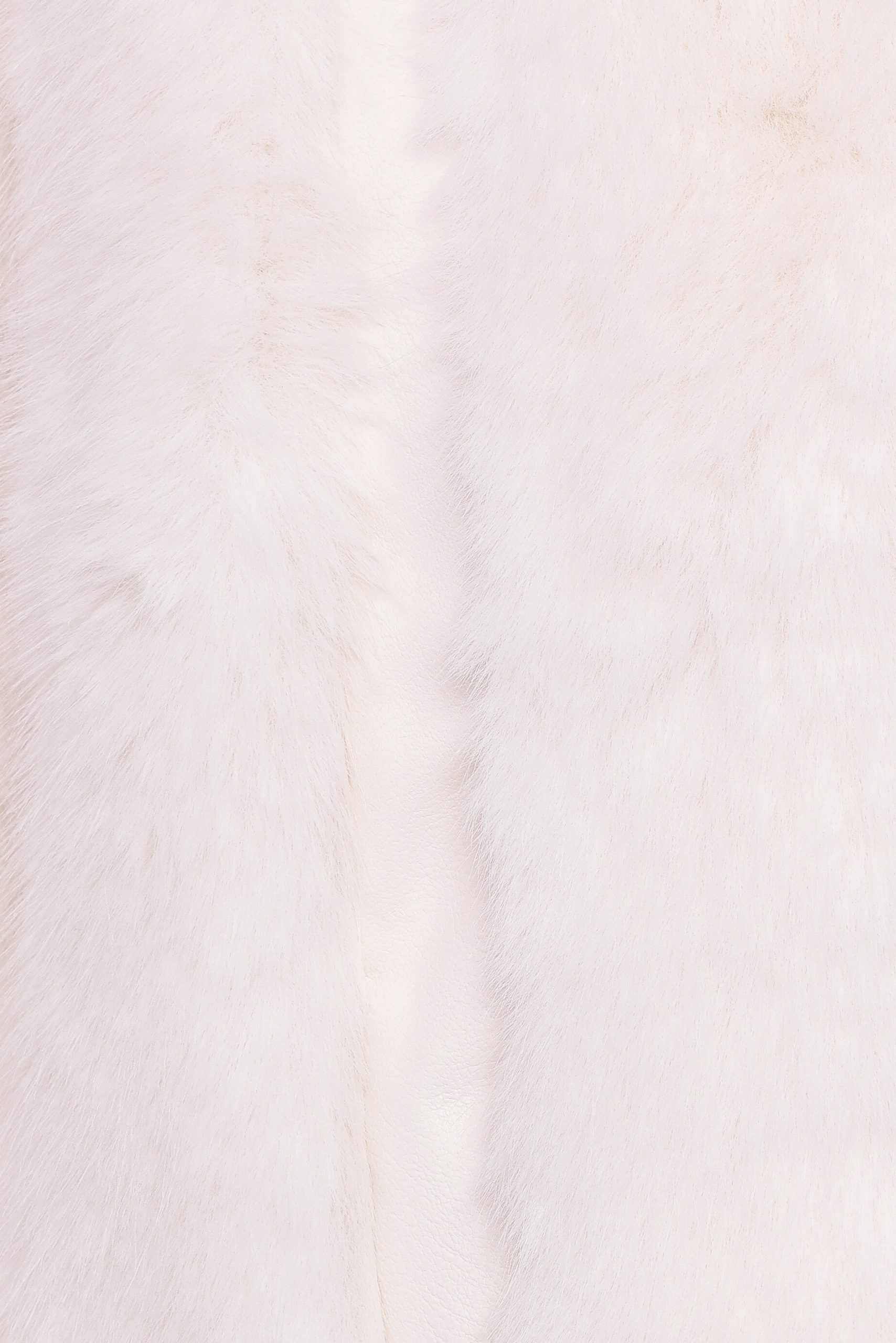 Velma Channel Faux Fur Jacket - Cream - Image 6