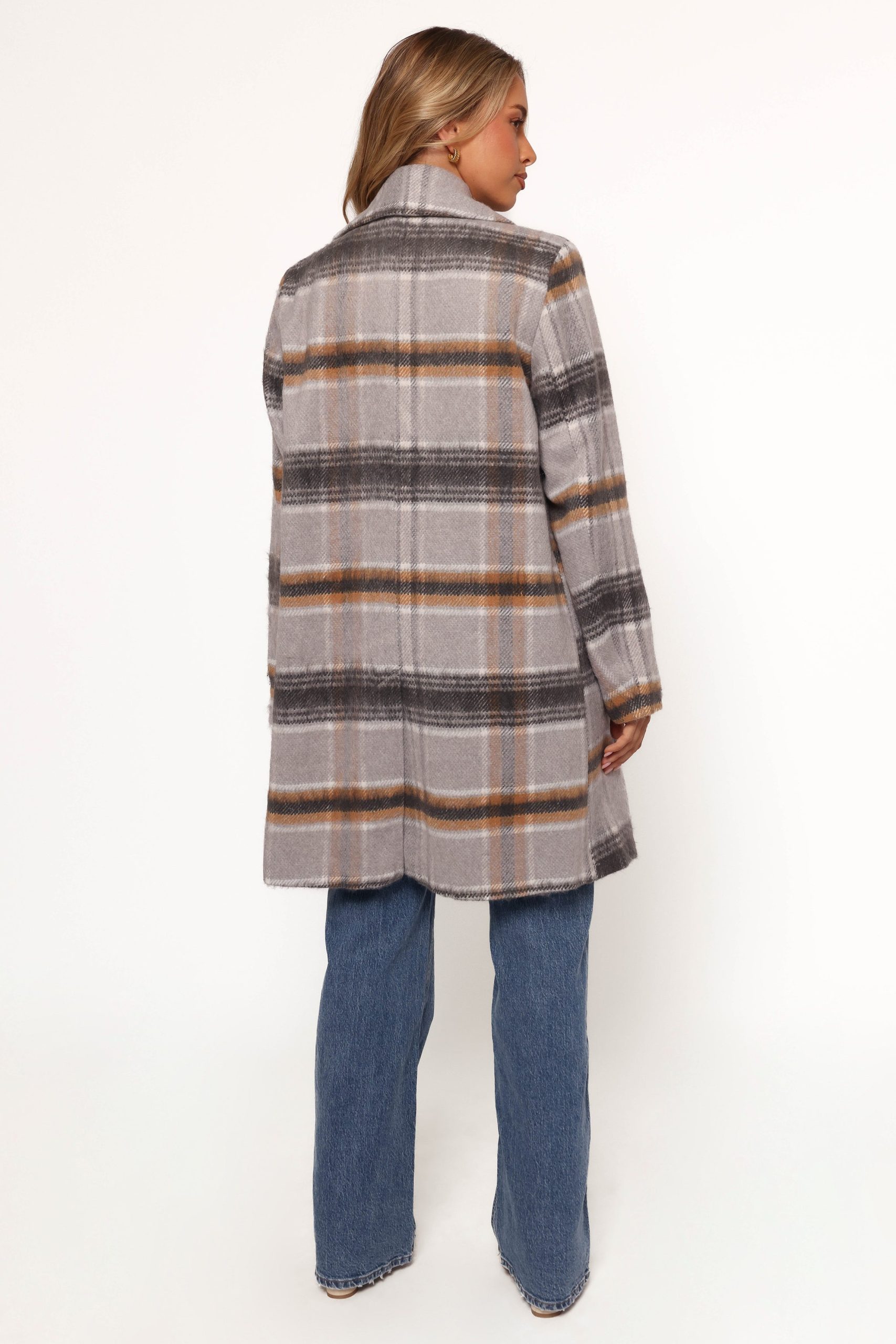 Zella Long Coat - Grey Multi - Image 5