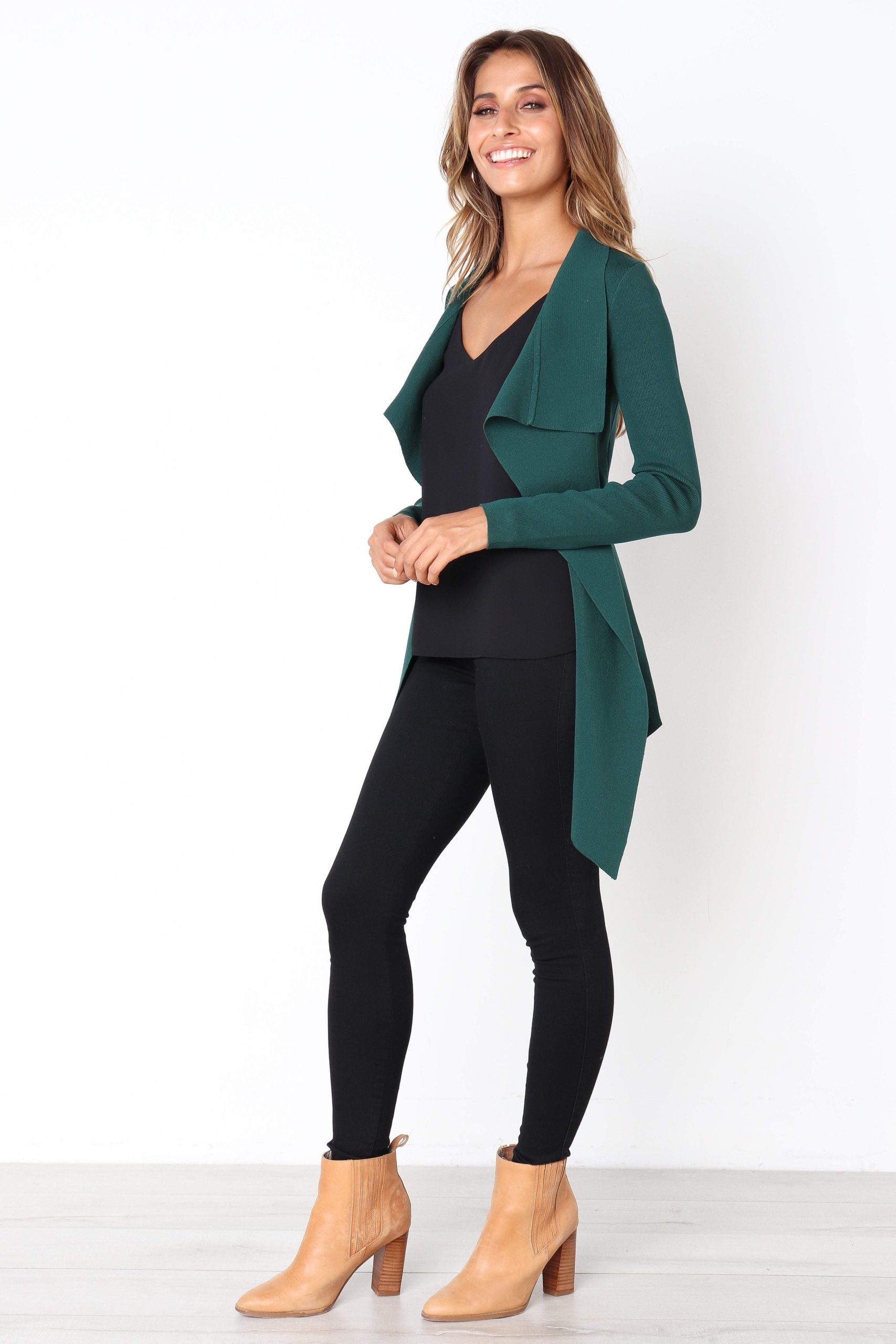Zimmer Cardigan - Forest Green - Image 3