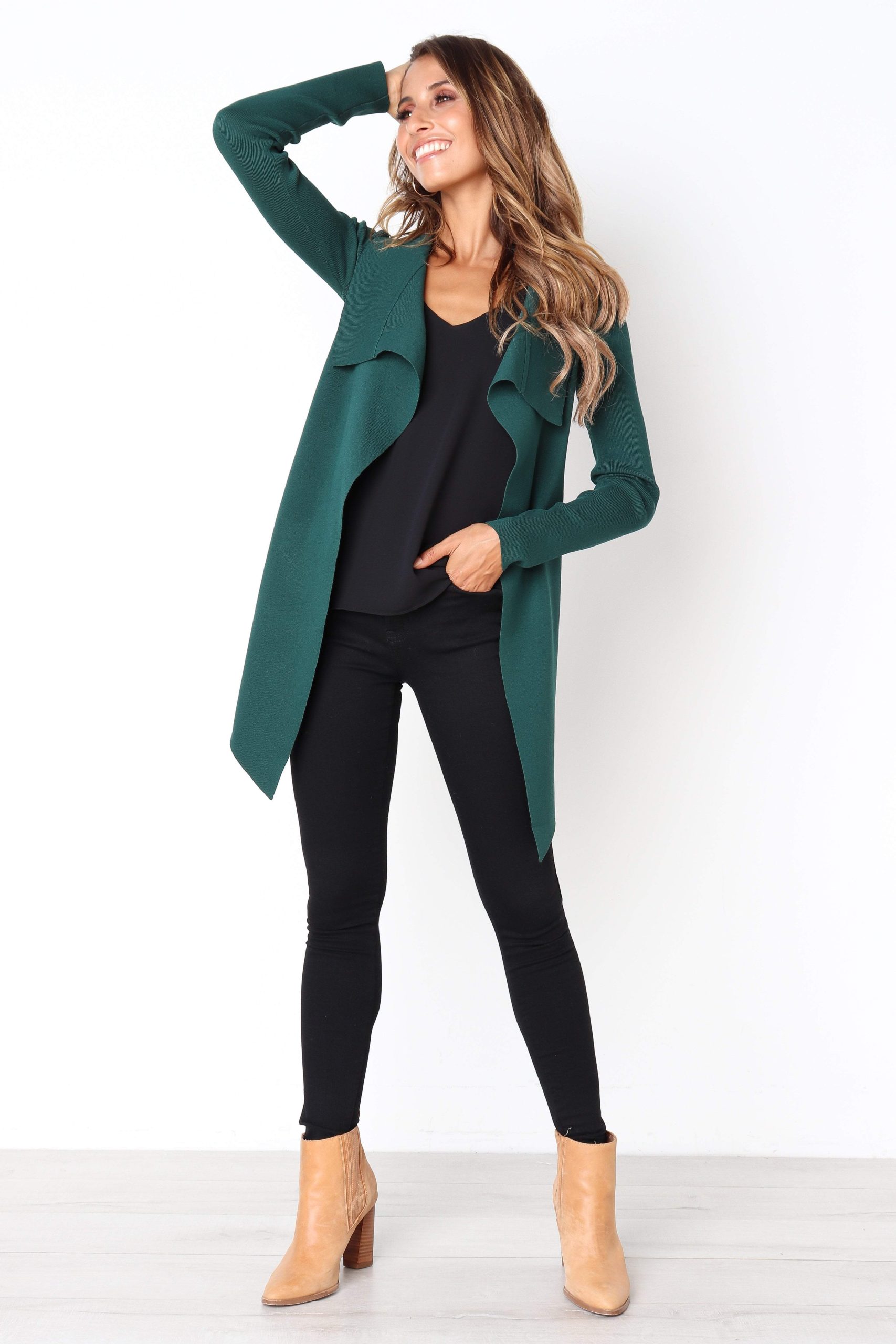 Zimmer Cardigan - Forest Green - Image 4