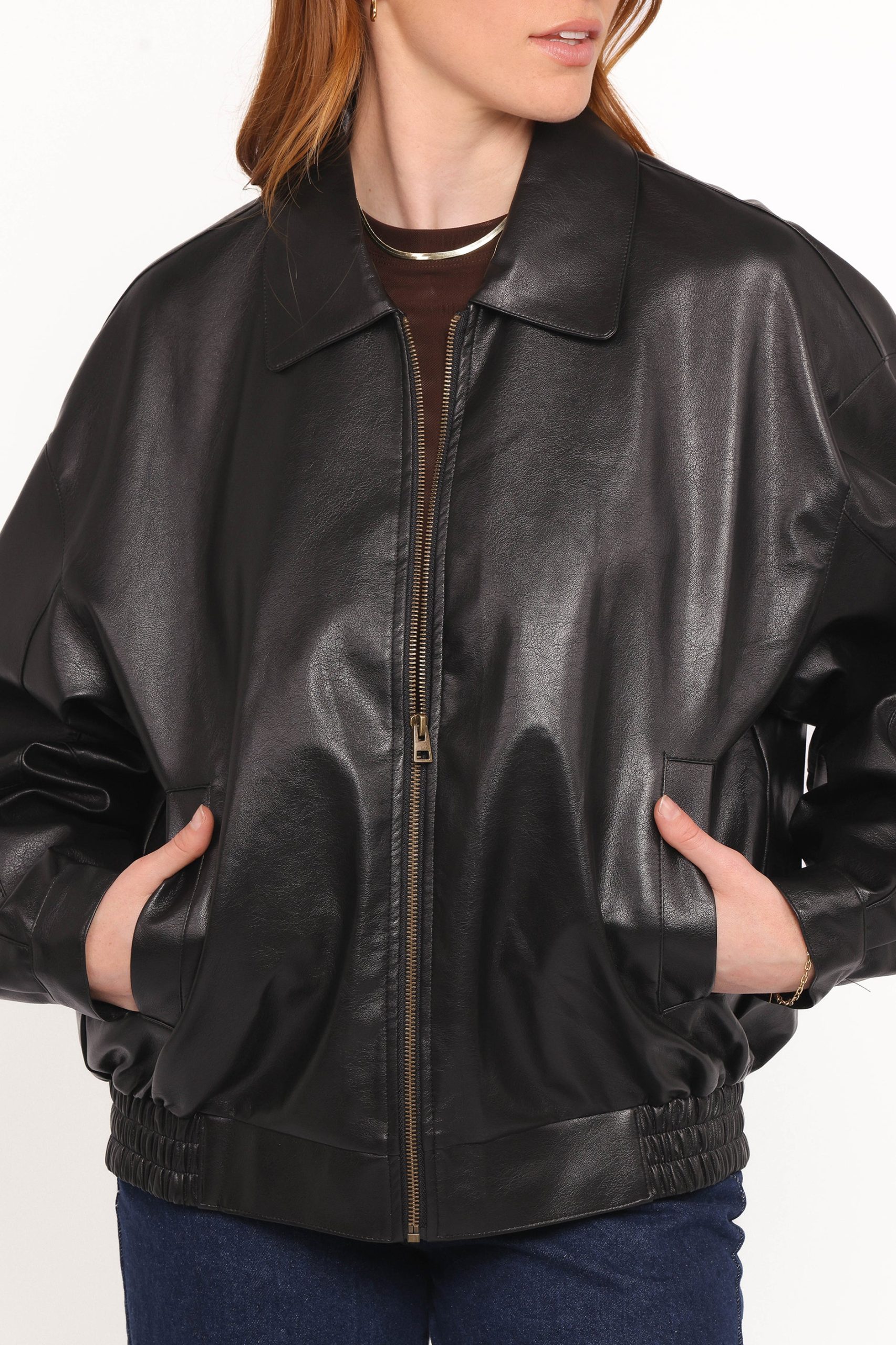 Zoe Bomber Jacket - Black - Image 2