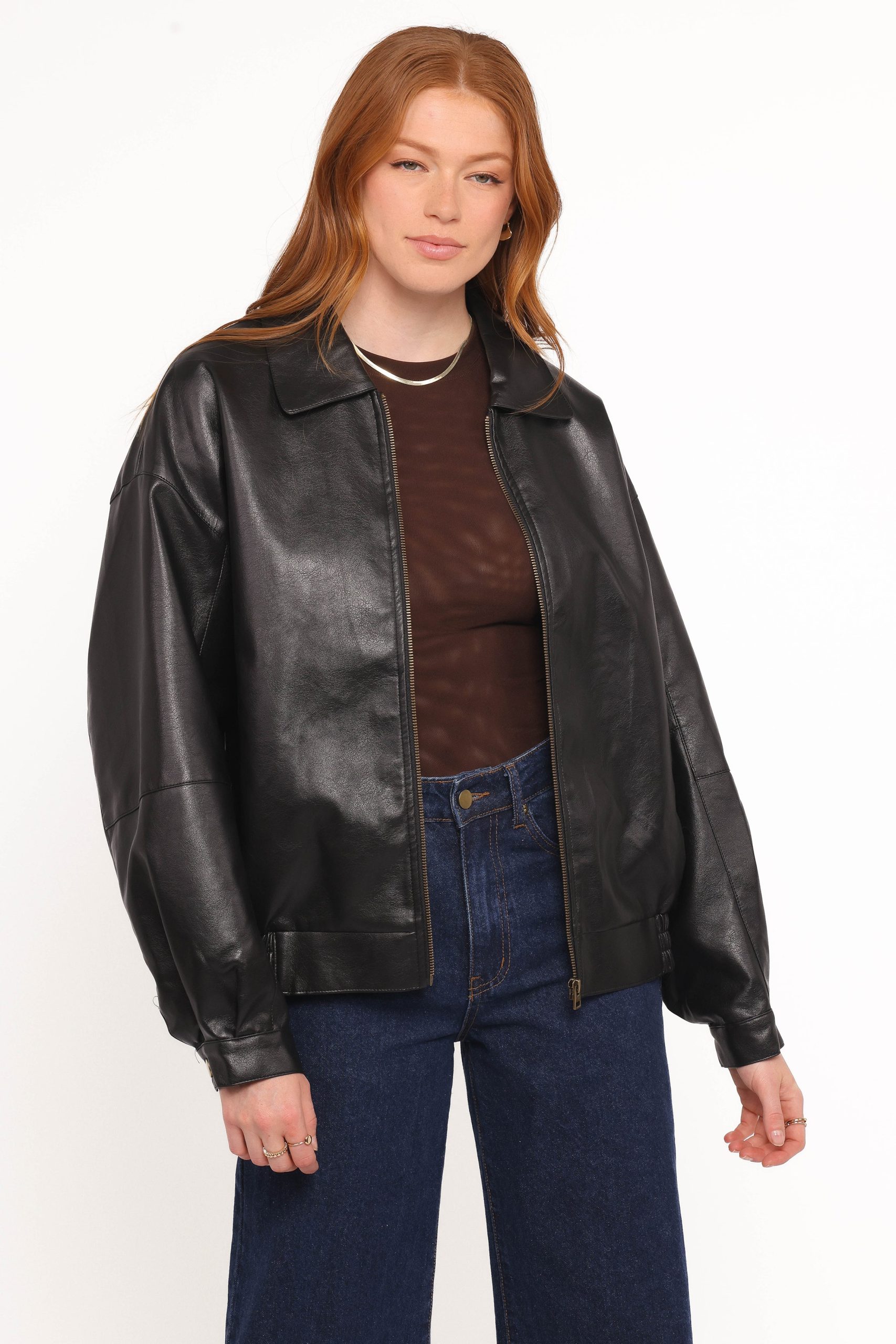 Zoe Bomber Jacket - Black - Image 7