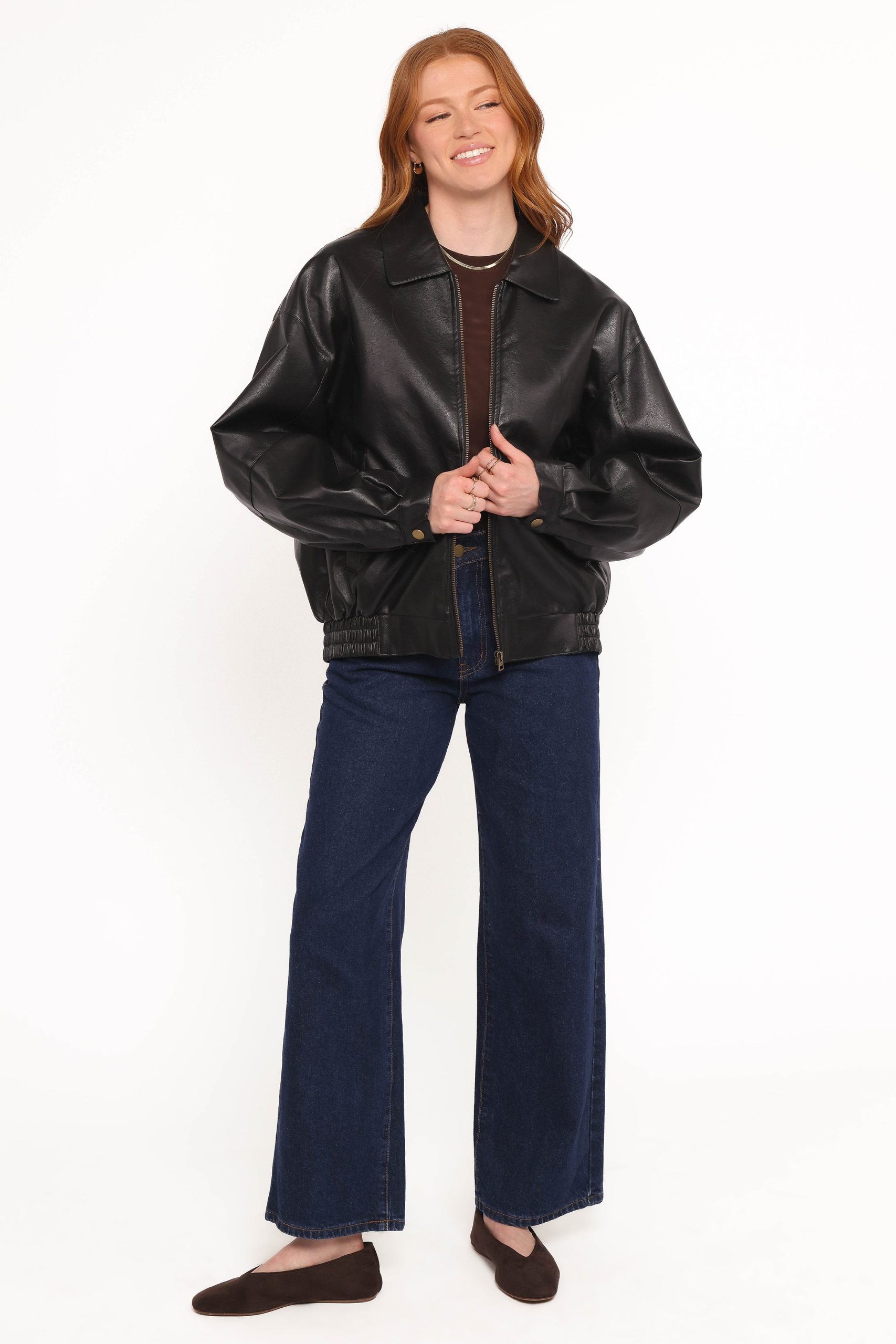 Zoe Bomber Jacket - Black - Image 5