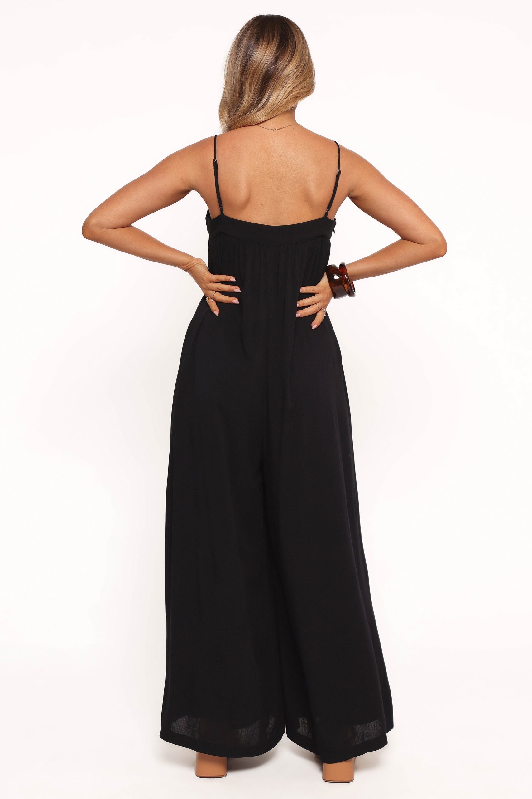 Abegail Flowy Jumpsuit - Black - Image 4